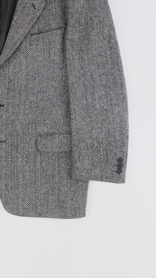 80s Harris Tweed grey HBT Jacket