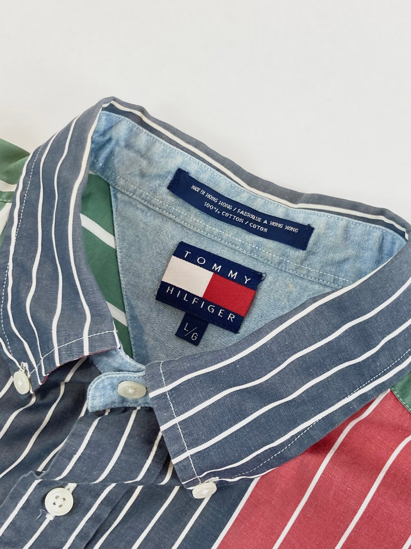 80s Tommy Hilfiger fun shirt L