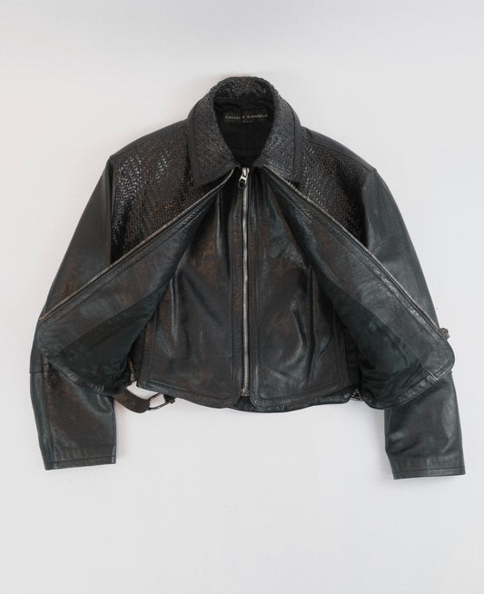 80s Calugi e Giannelli leather jacket M