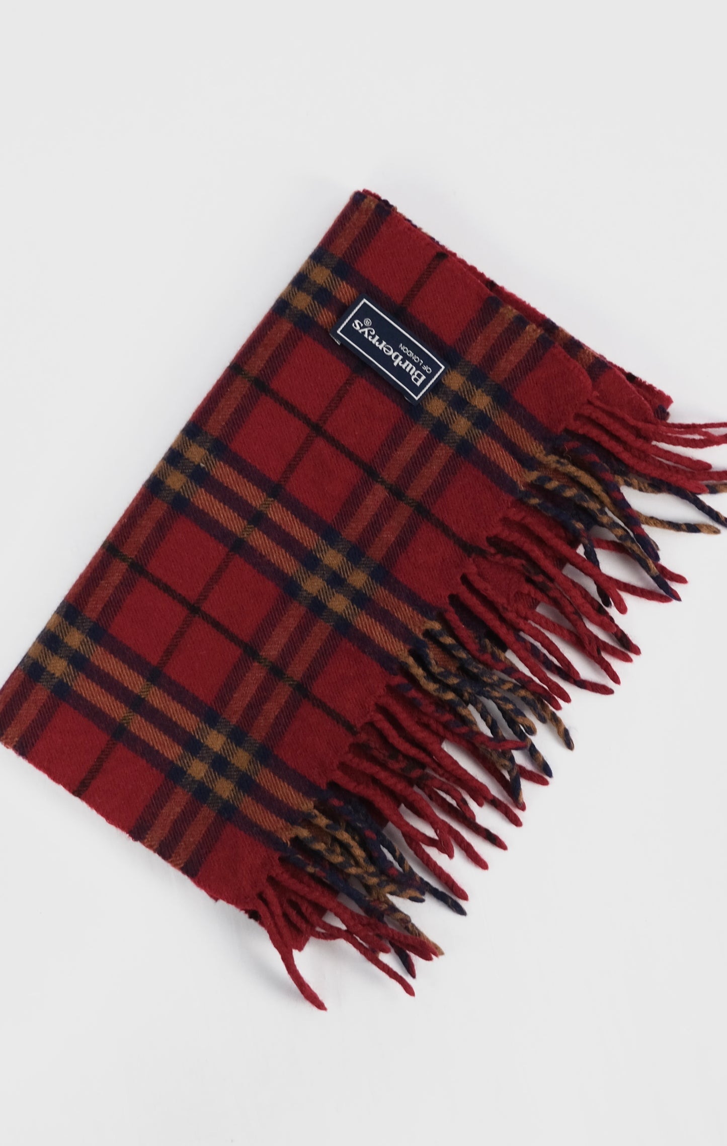 Vintage Burberry tartan scarf