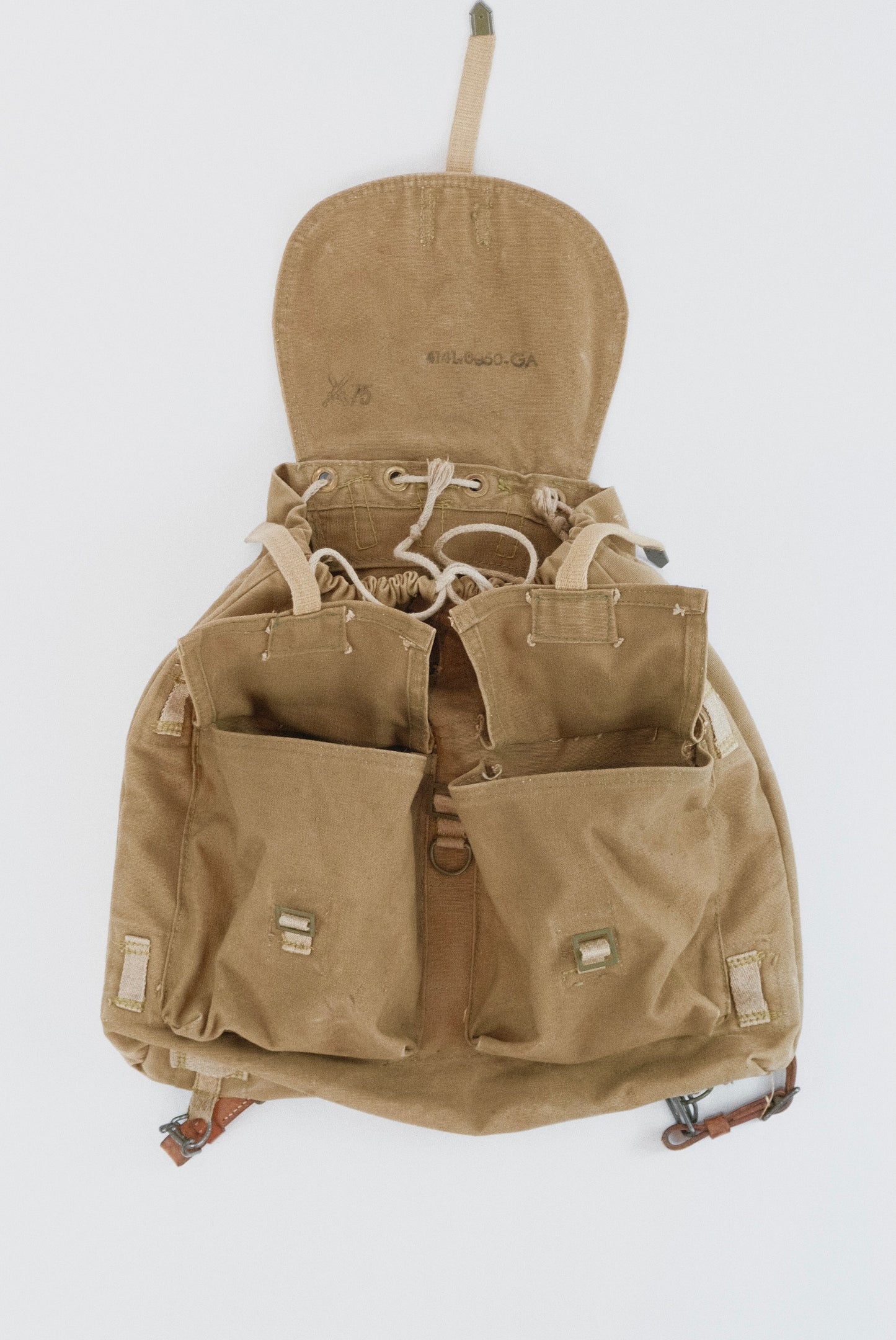 50s Czech military canvas backpack