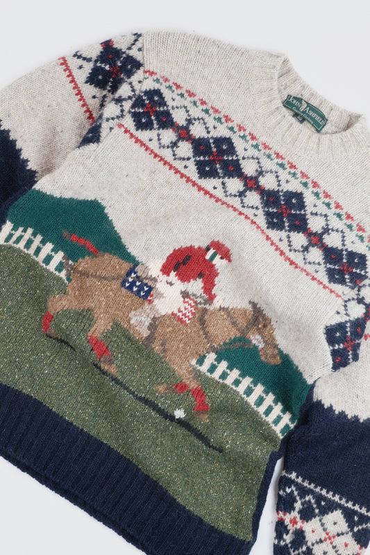 90s John Ashfield knitted horse sweater