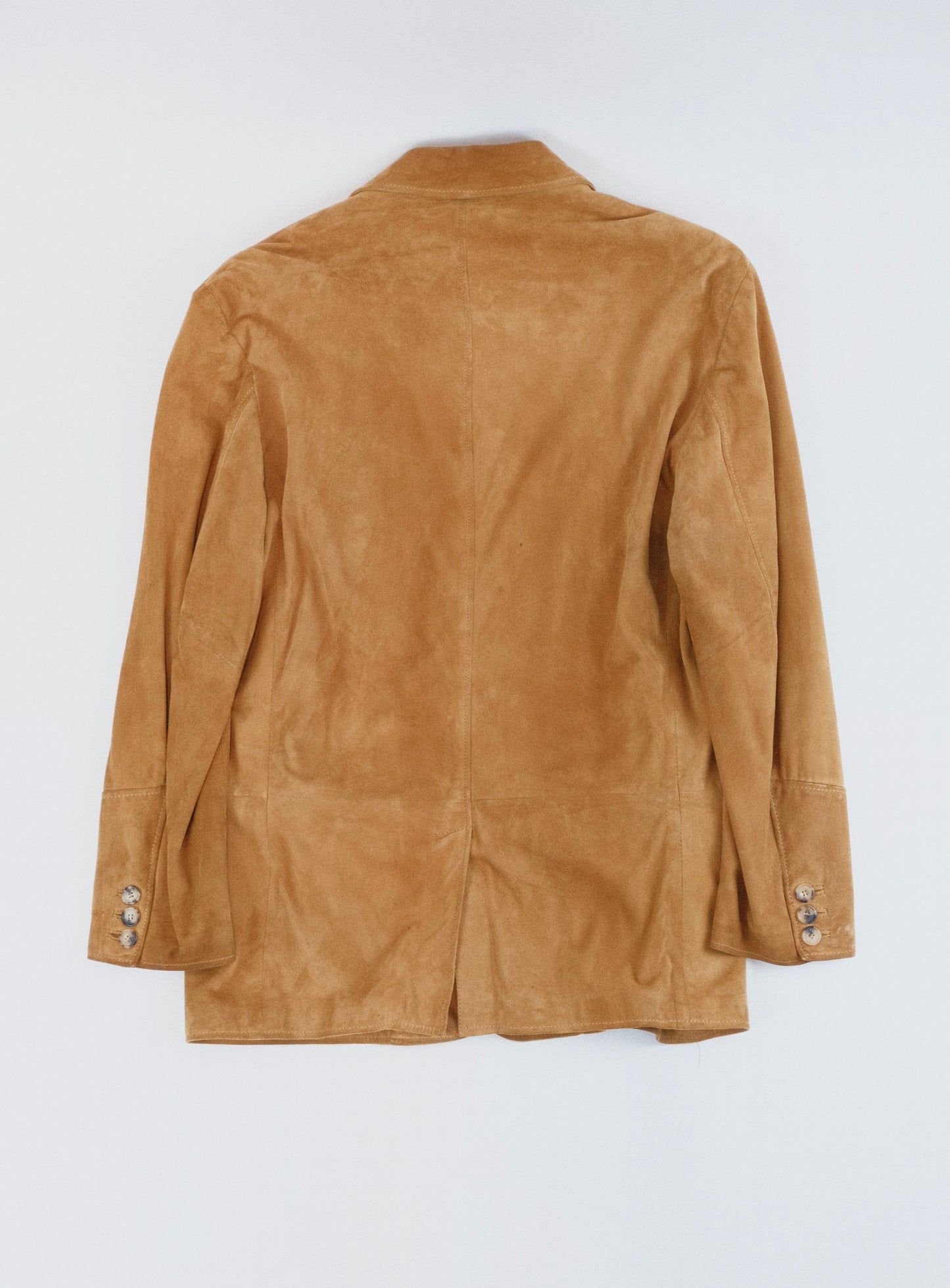 70s Suede cognac jacket L