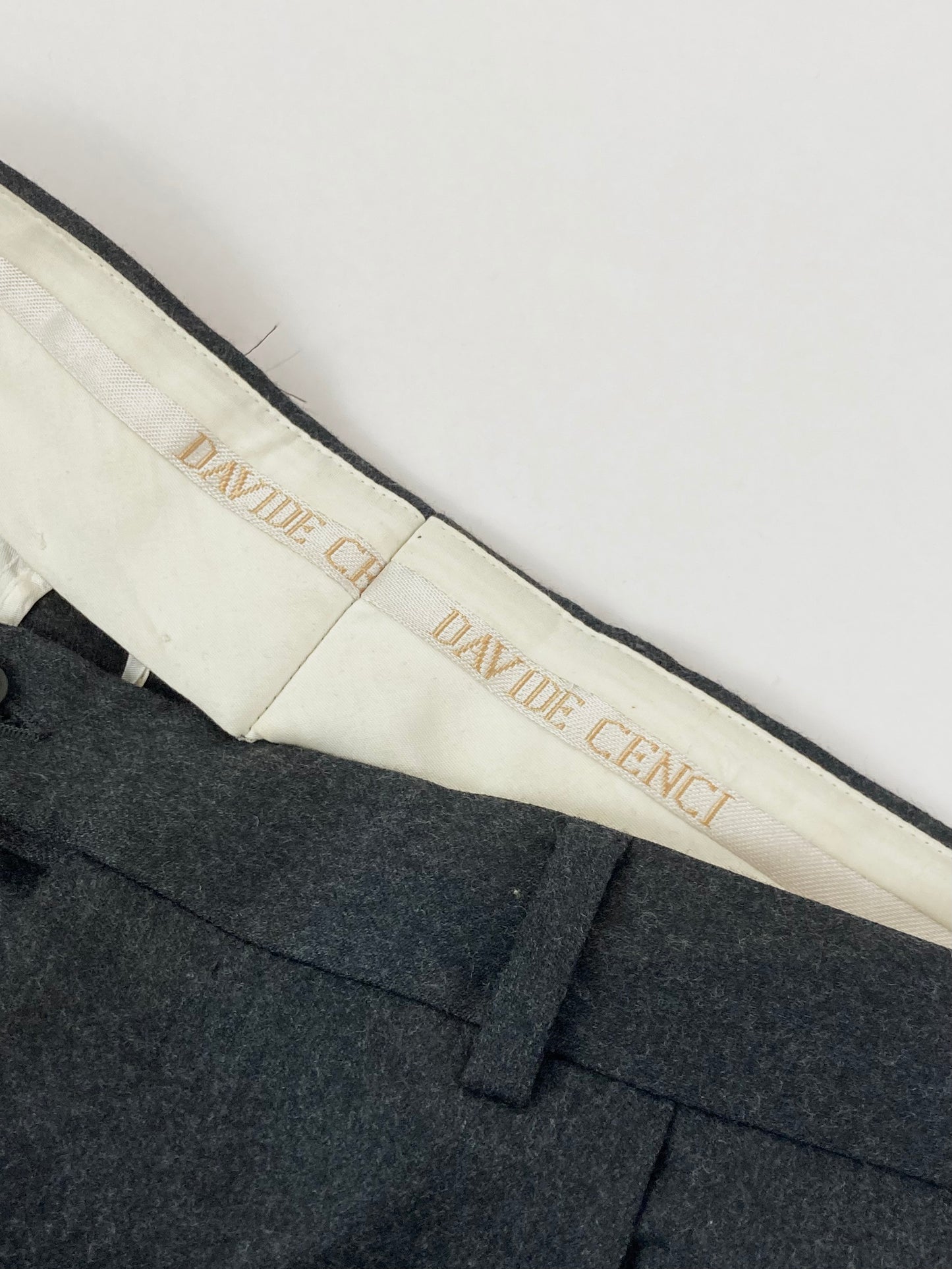 80s wool pleated trousers