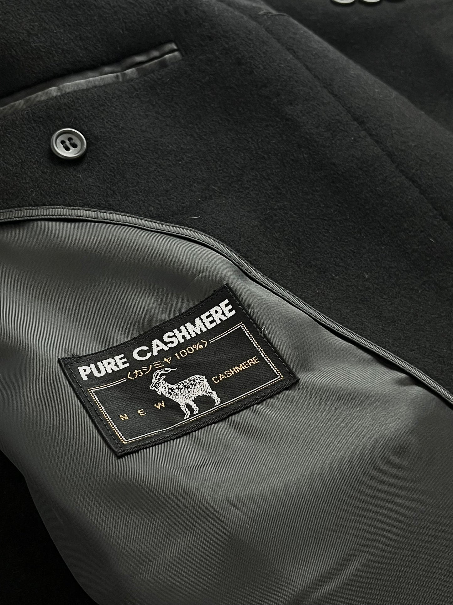 70s Japan Cashmere coat L