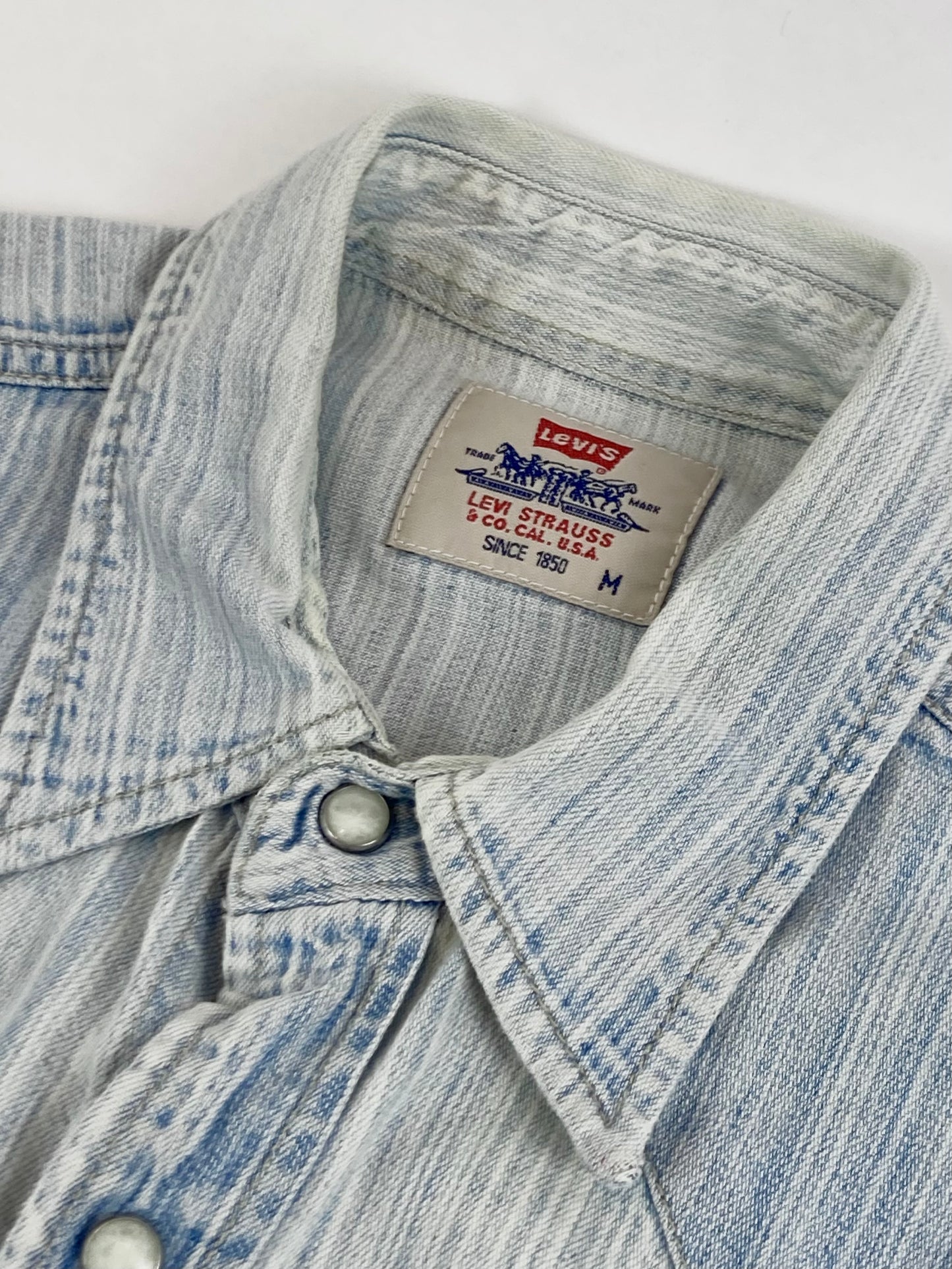 80s Levi’s denim western shirt M
