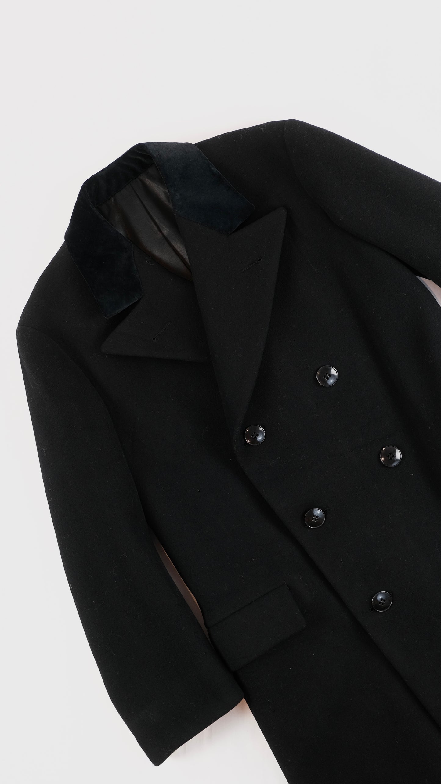 40s evening wool coat