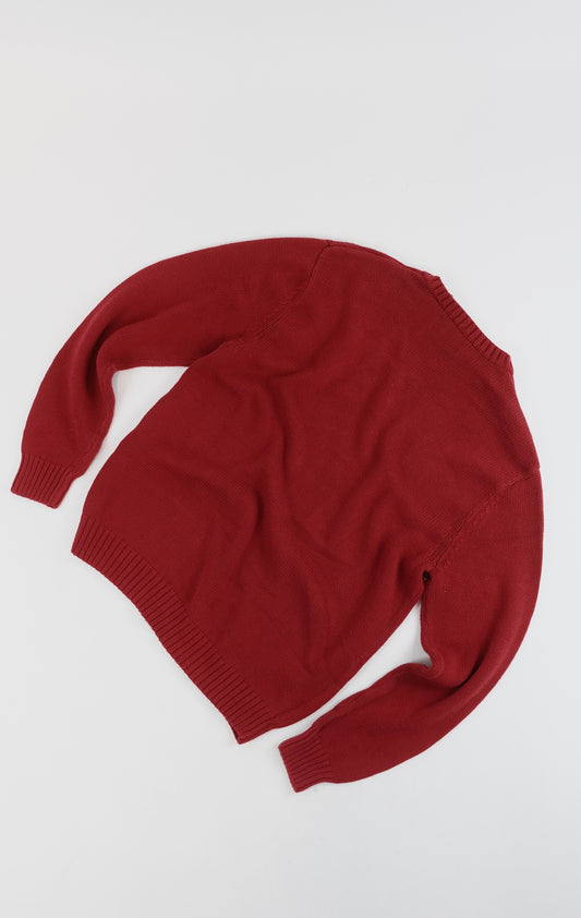 90s Ralph Lauren Chaps Cotton Knit V neck L