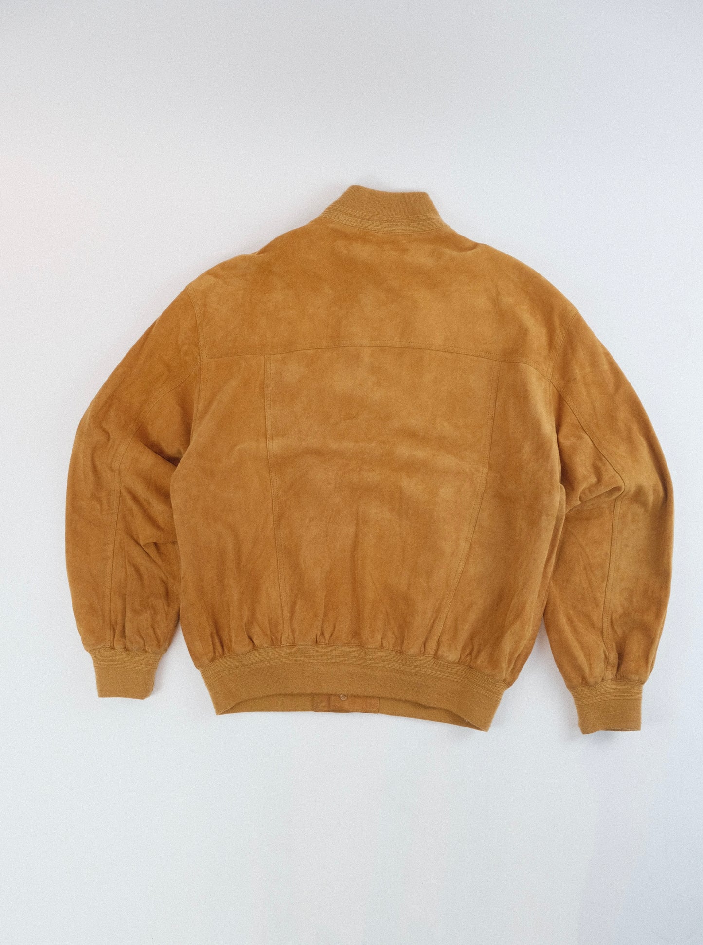 80s suede Bomber jacket L