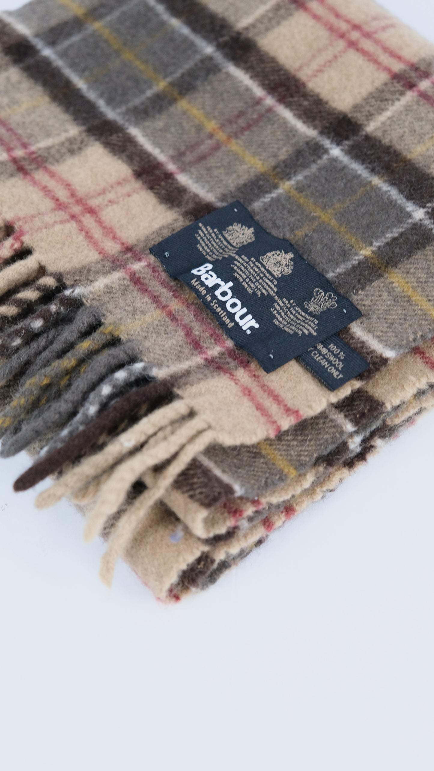 Vintage Barbour tartan scarf