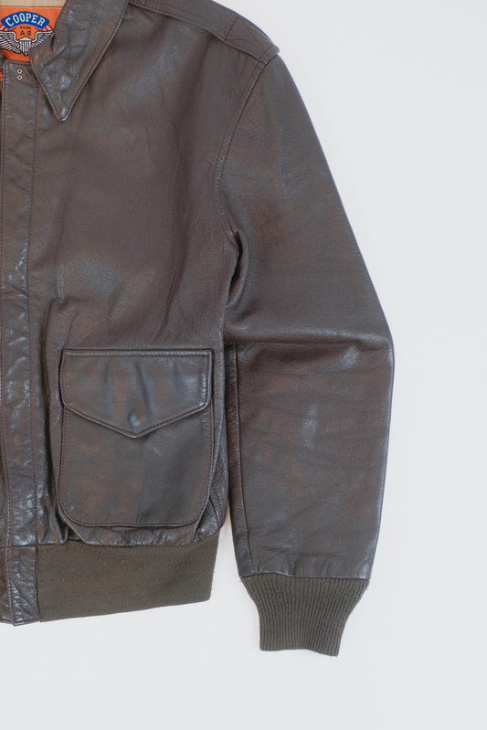 70s Cooper Leather A2 jacket S