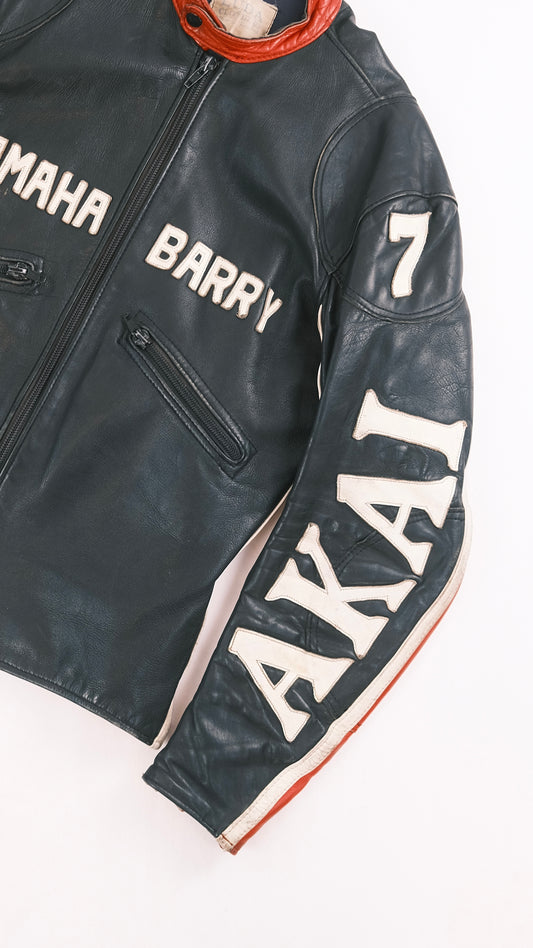 80s Racing biker jacket M