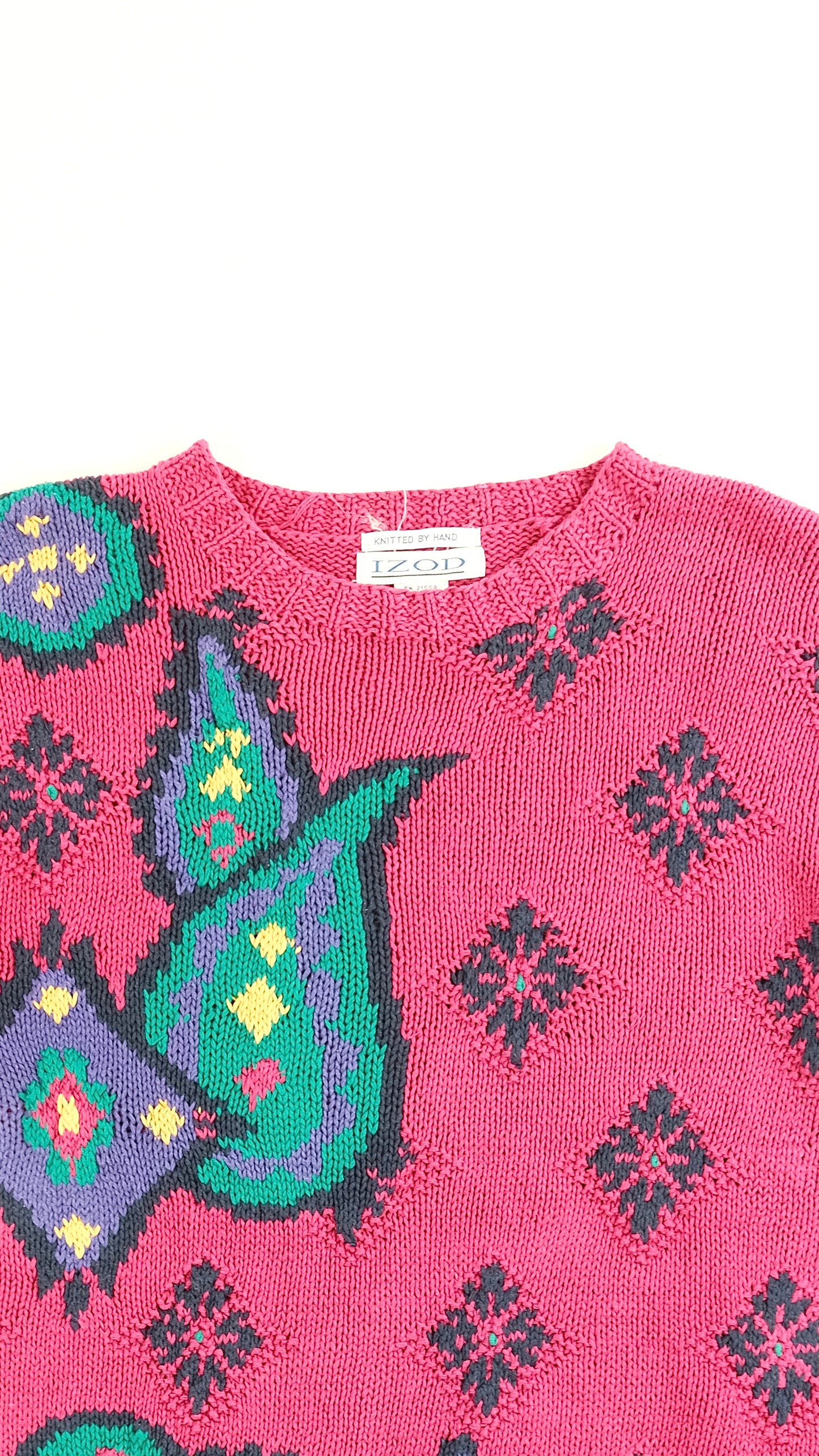 80s Izod cotton Knit M