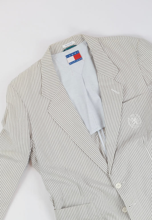 80s Tommy Hilfiger seersucker blazer M