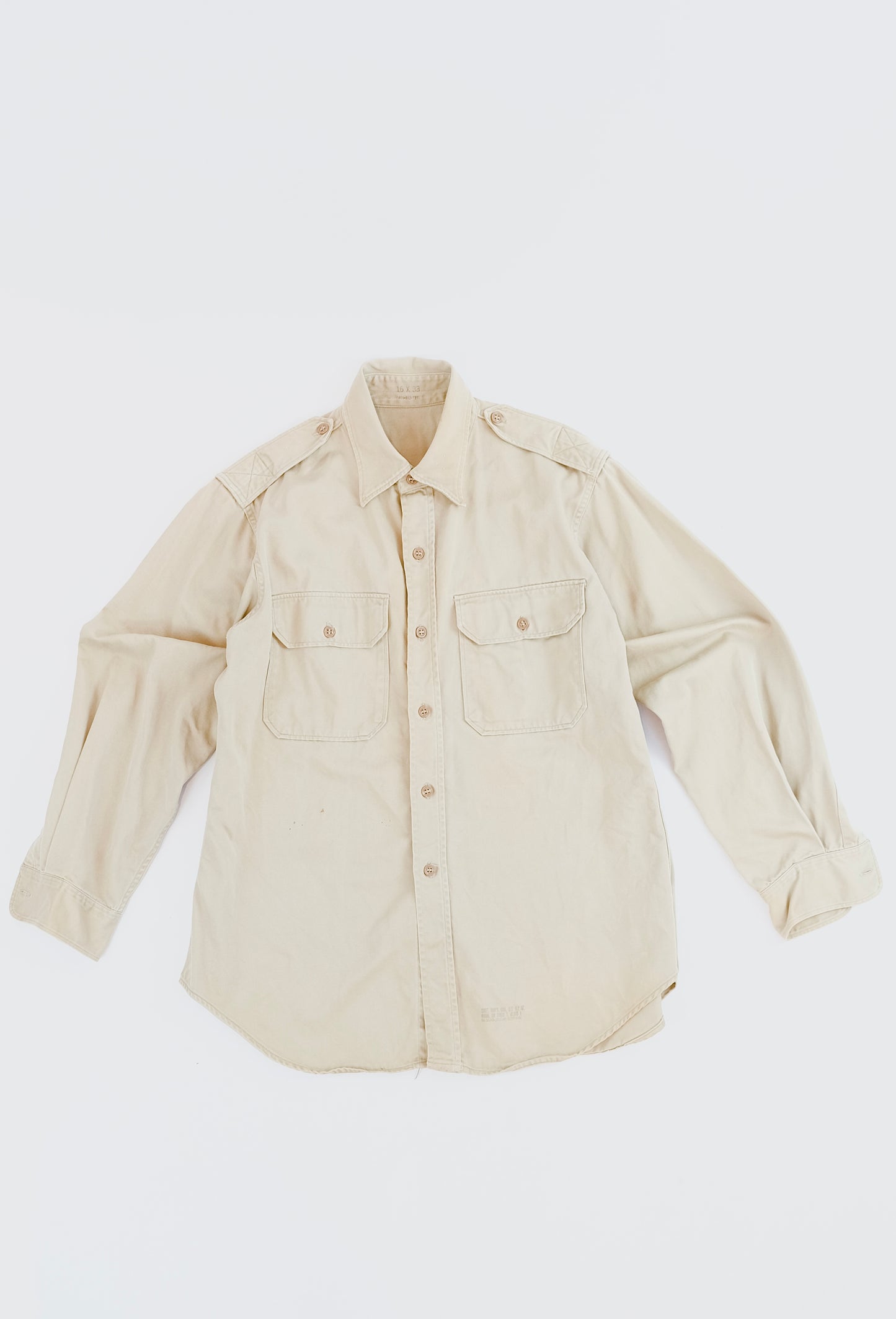 60s US Army Chino shirt M