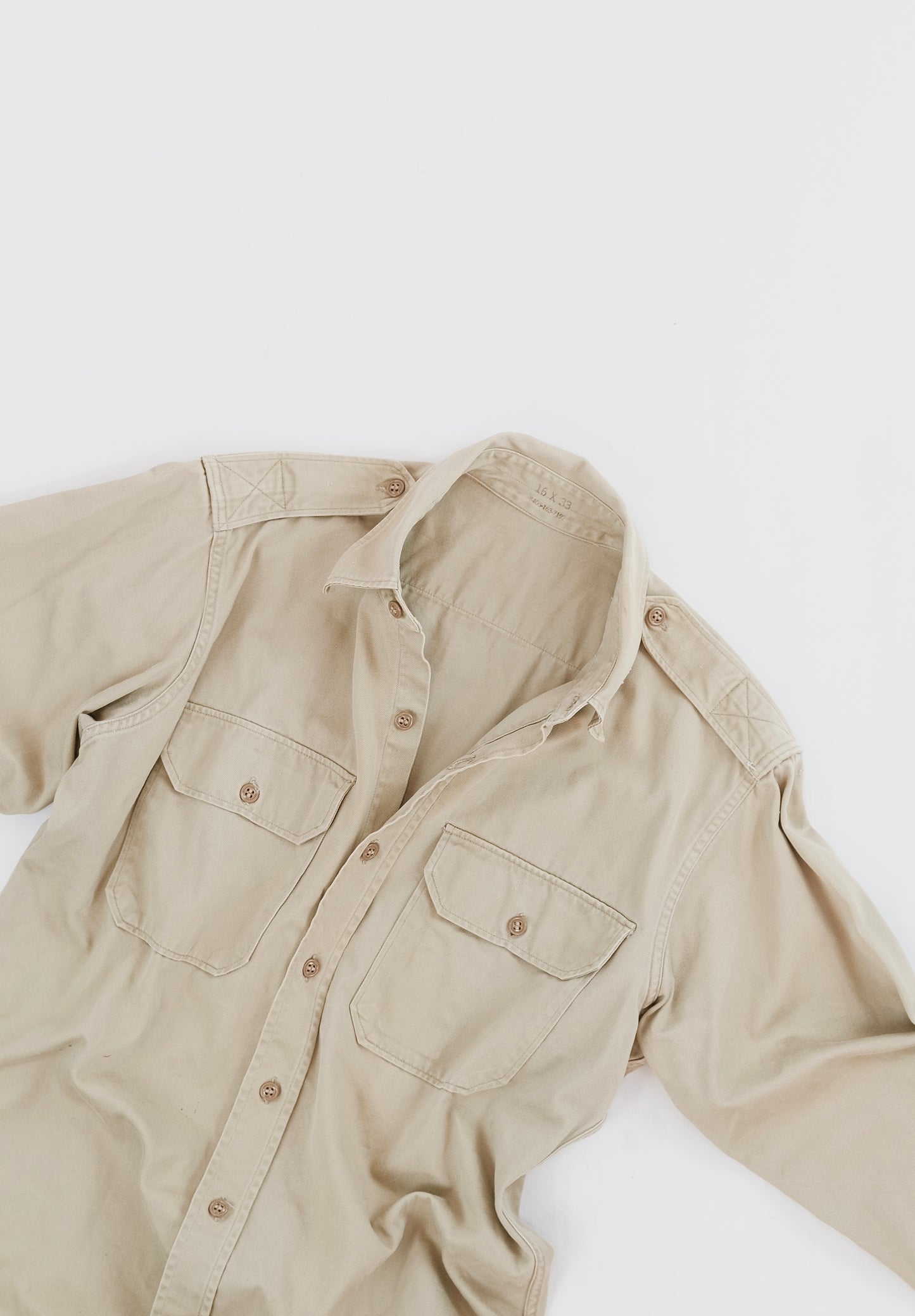 60s US Army Chino shirt M
