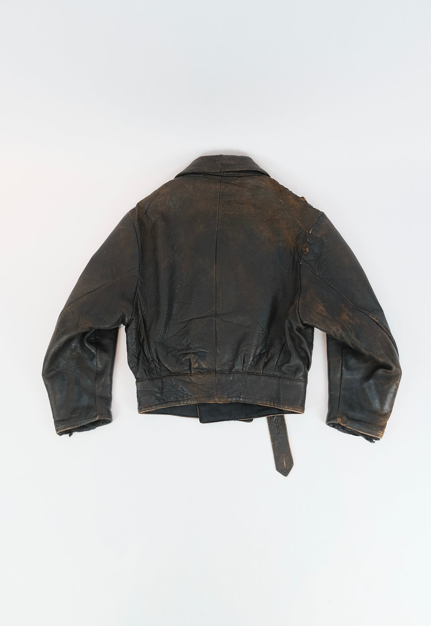 40s Leather biker jacket M