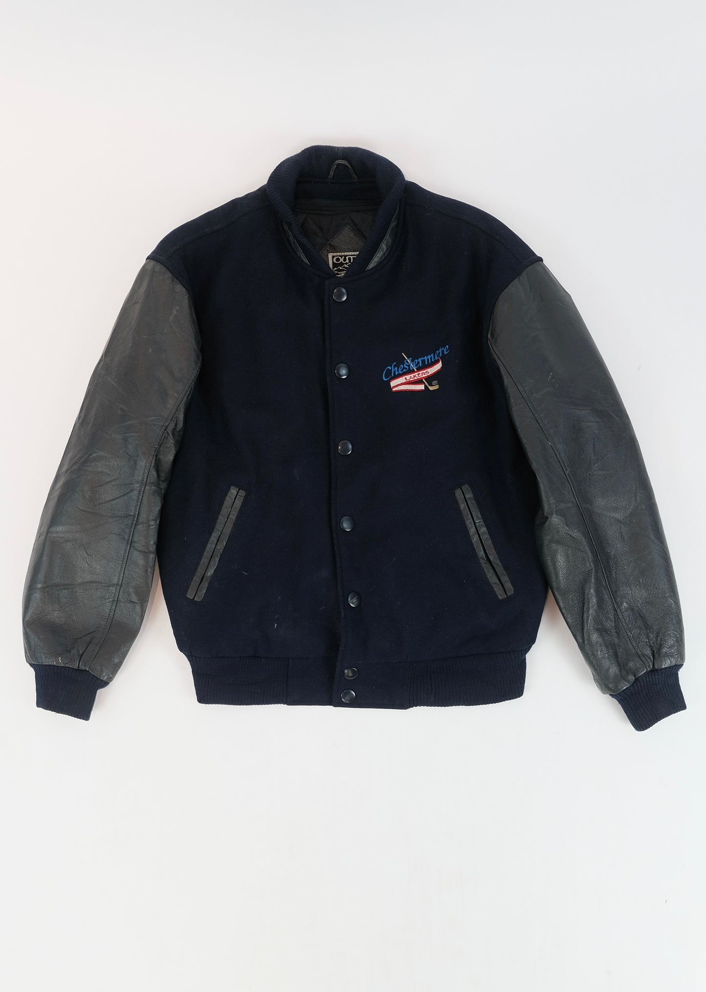 80s Hockey Varsity jacket M