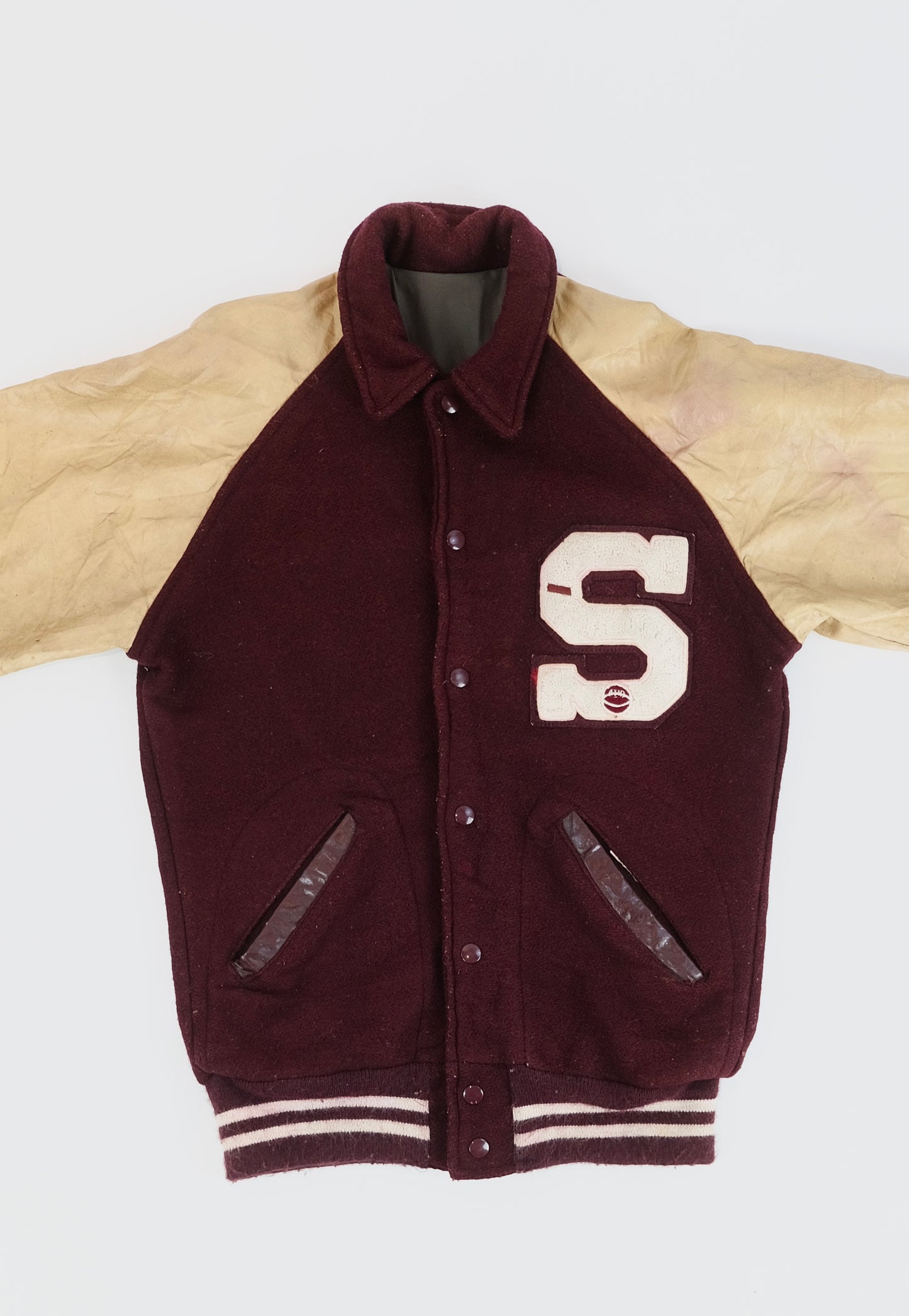 70s College varsity jacket L