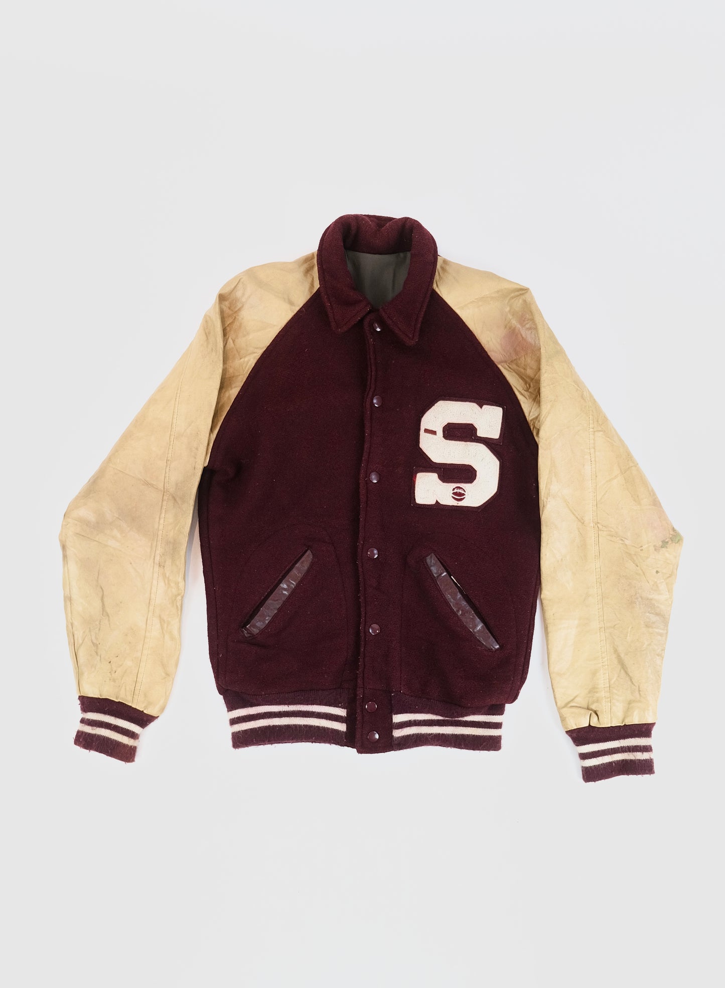 70s College varsity jacket L
