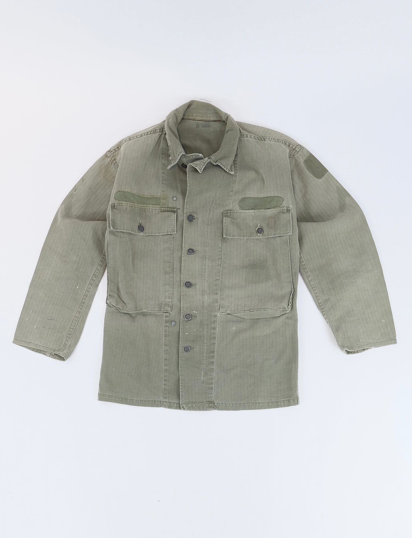 40s US Army HBT cotton shirt S