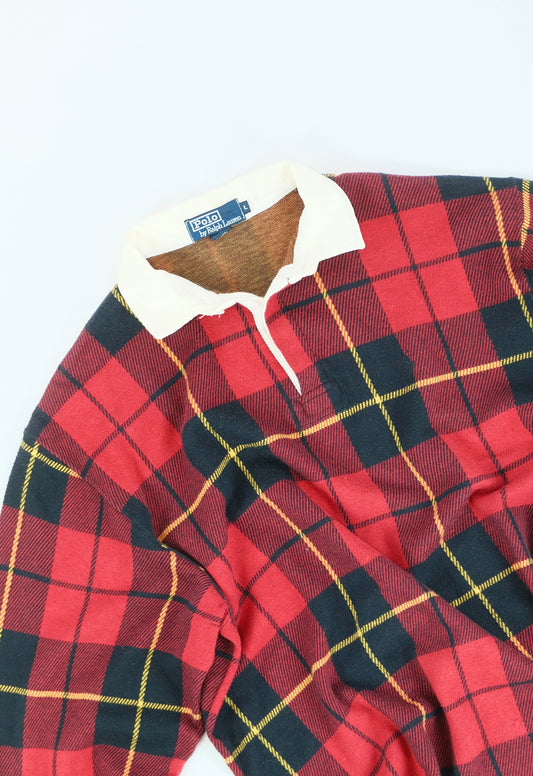 Polo da rugby in lana anni '80 XL