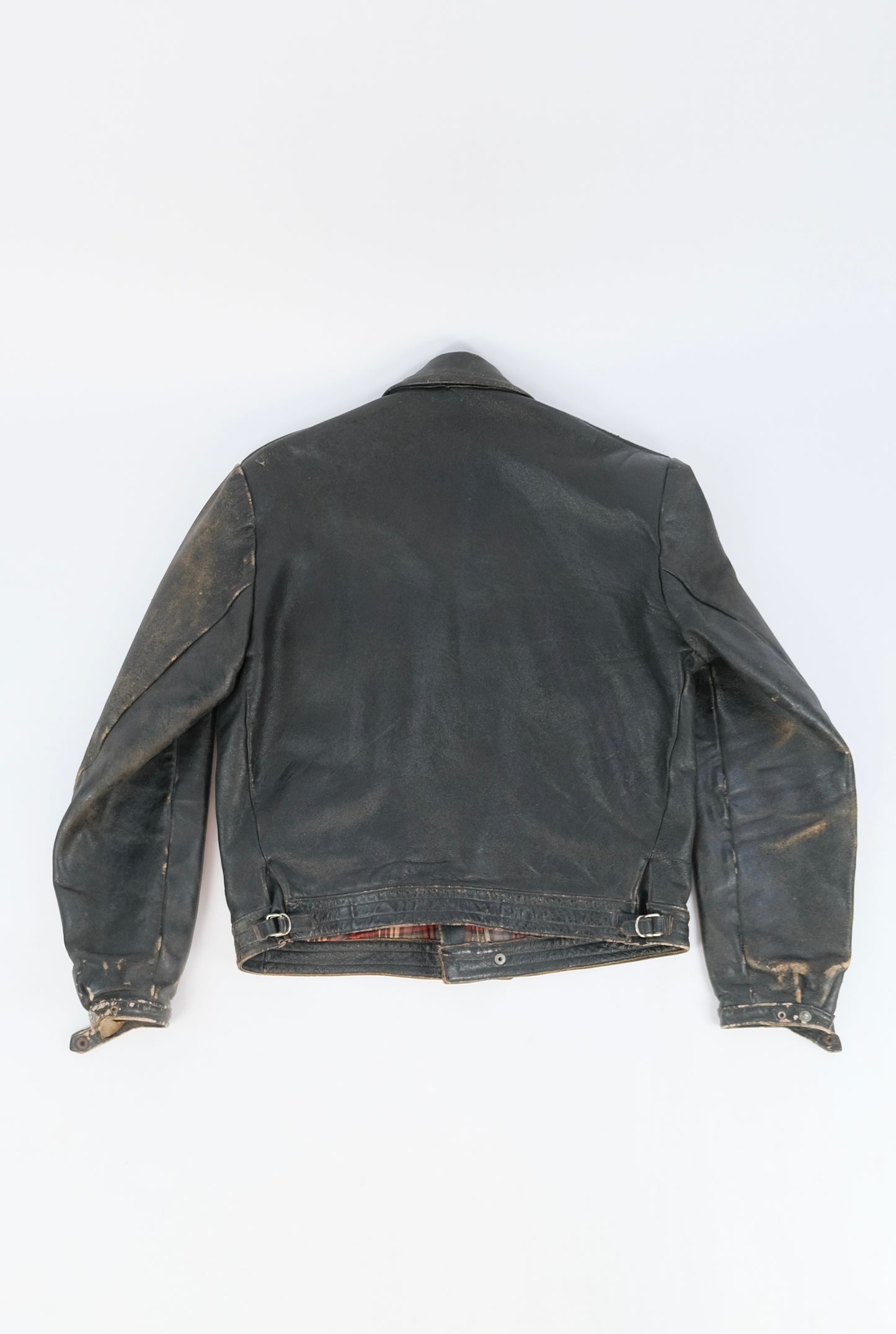 40s Leather biker jacket M