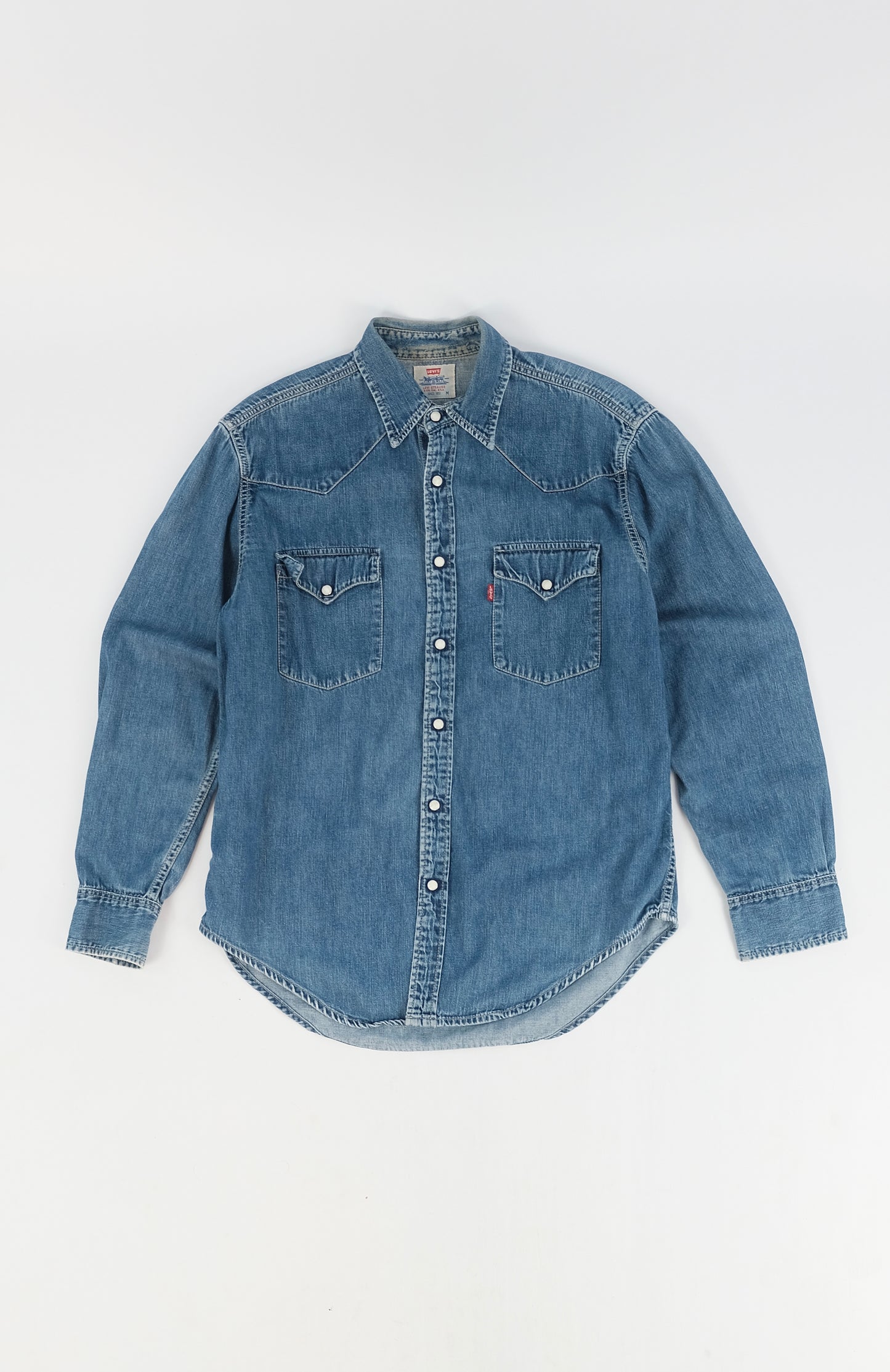 80s Levi's western denim shirt M