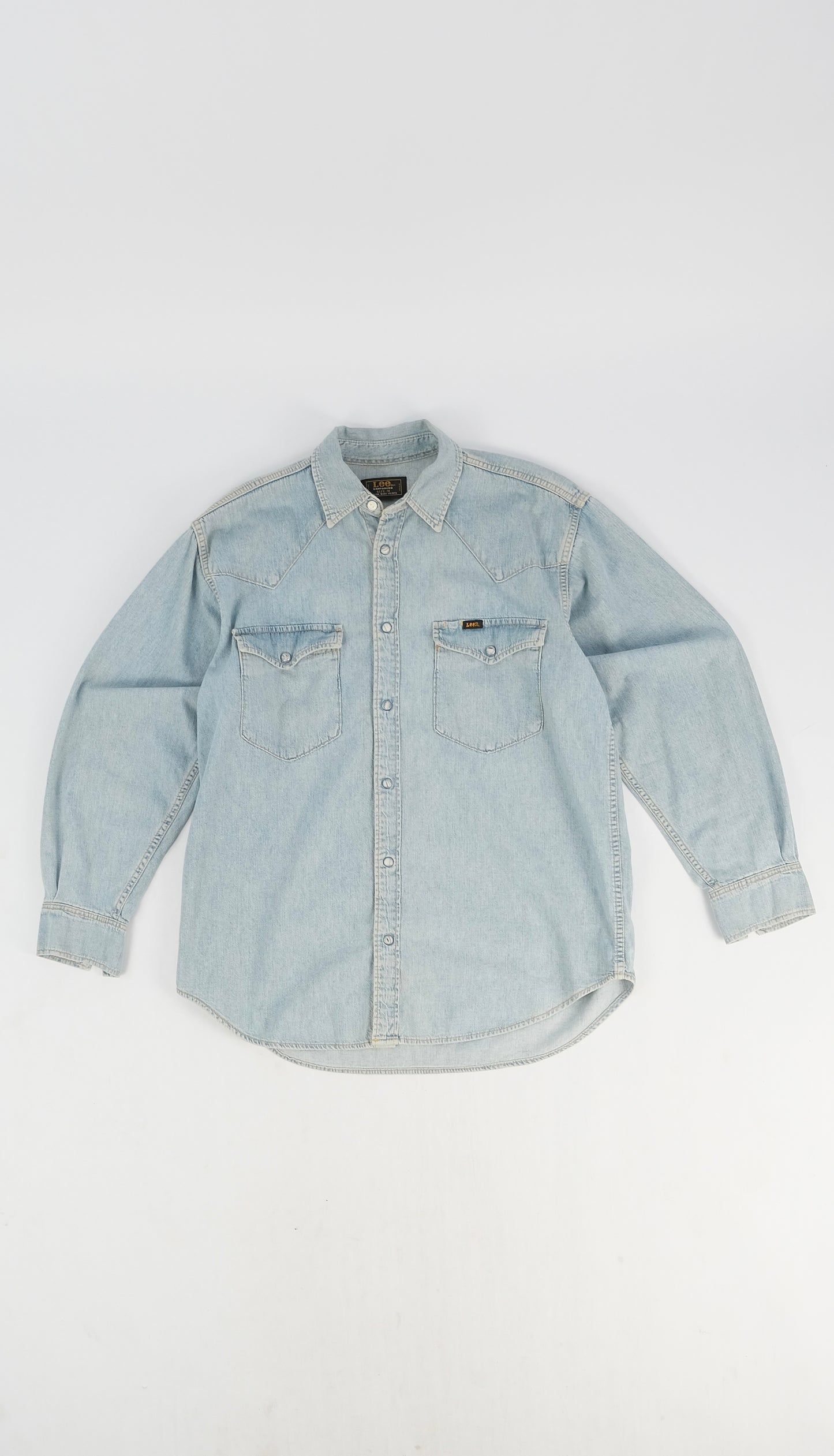 80s Lee western denim shirt M