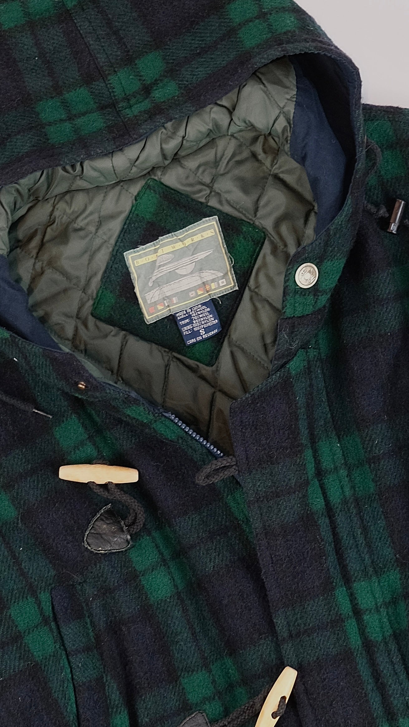 80s Sailing wool Montgomery jacket S