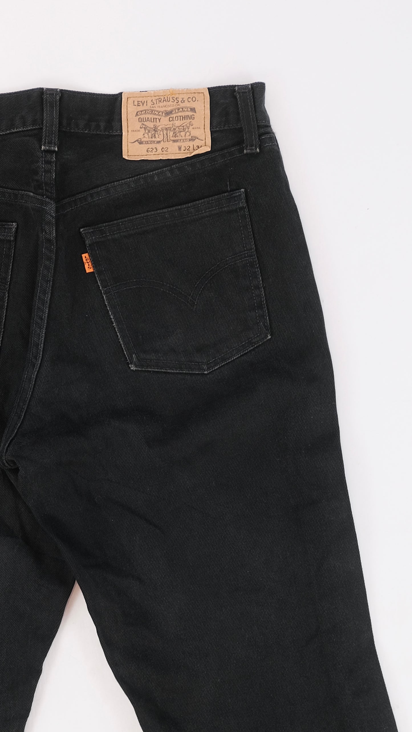 Levi's 623 02 black jeans w32