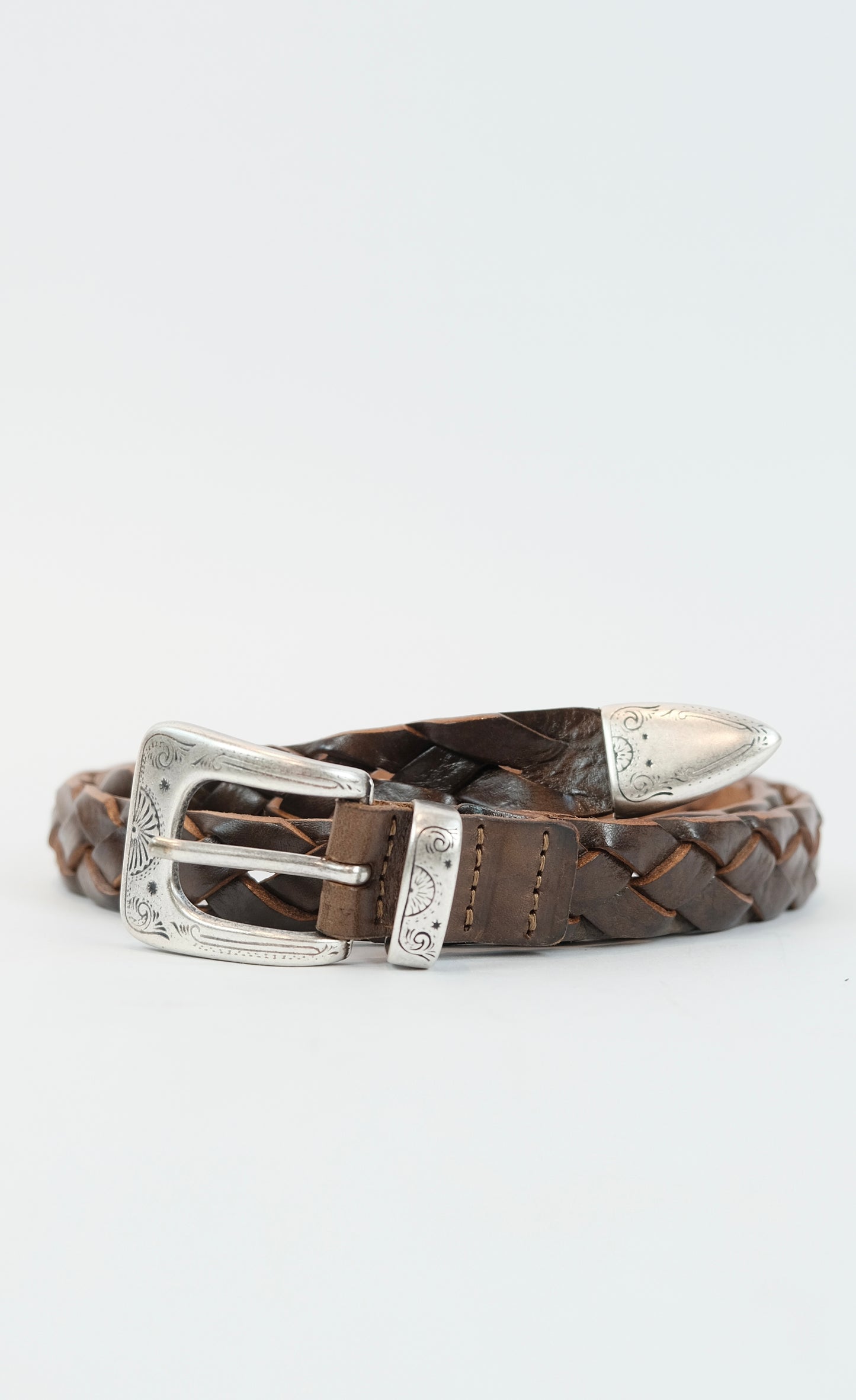 Western leather belt 85