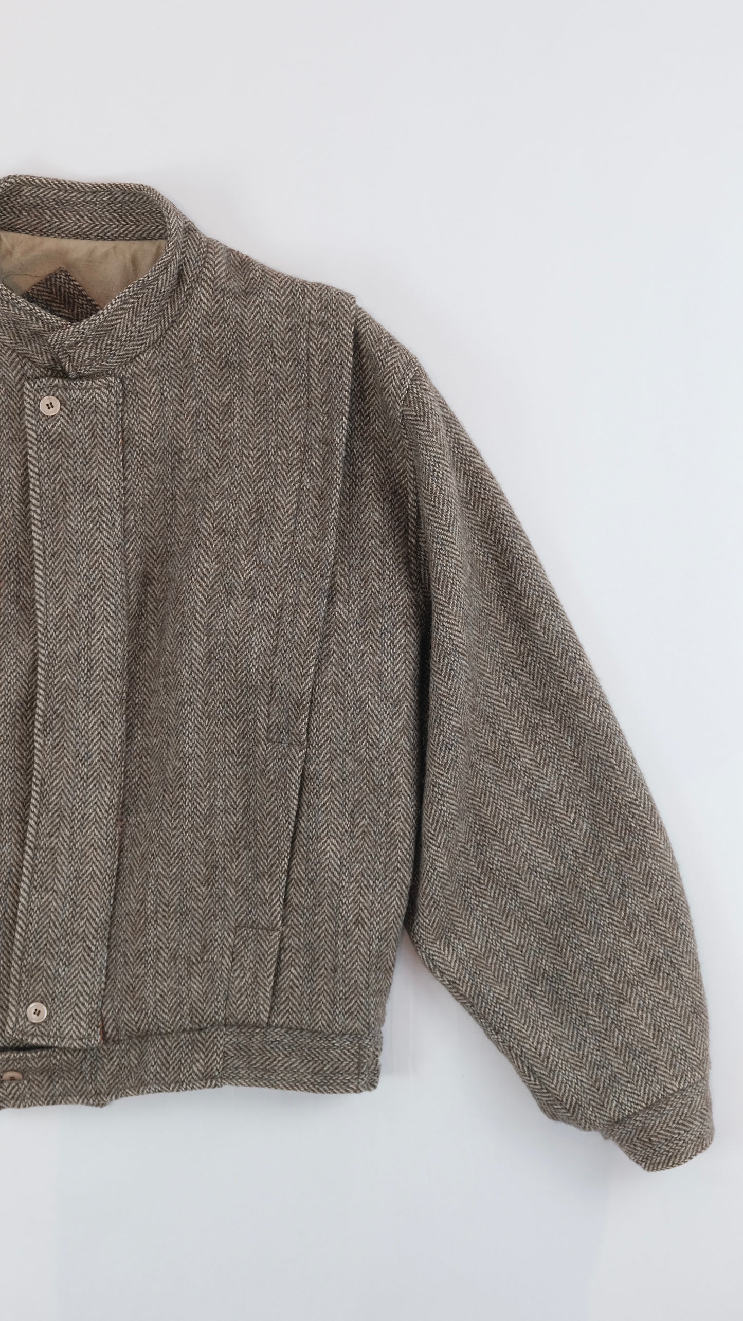 80s Tweed bomber S