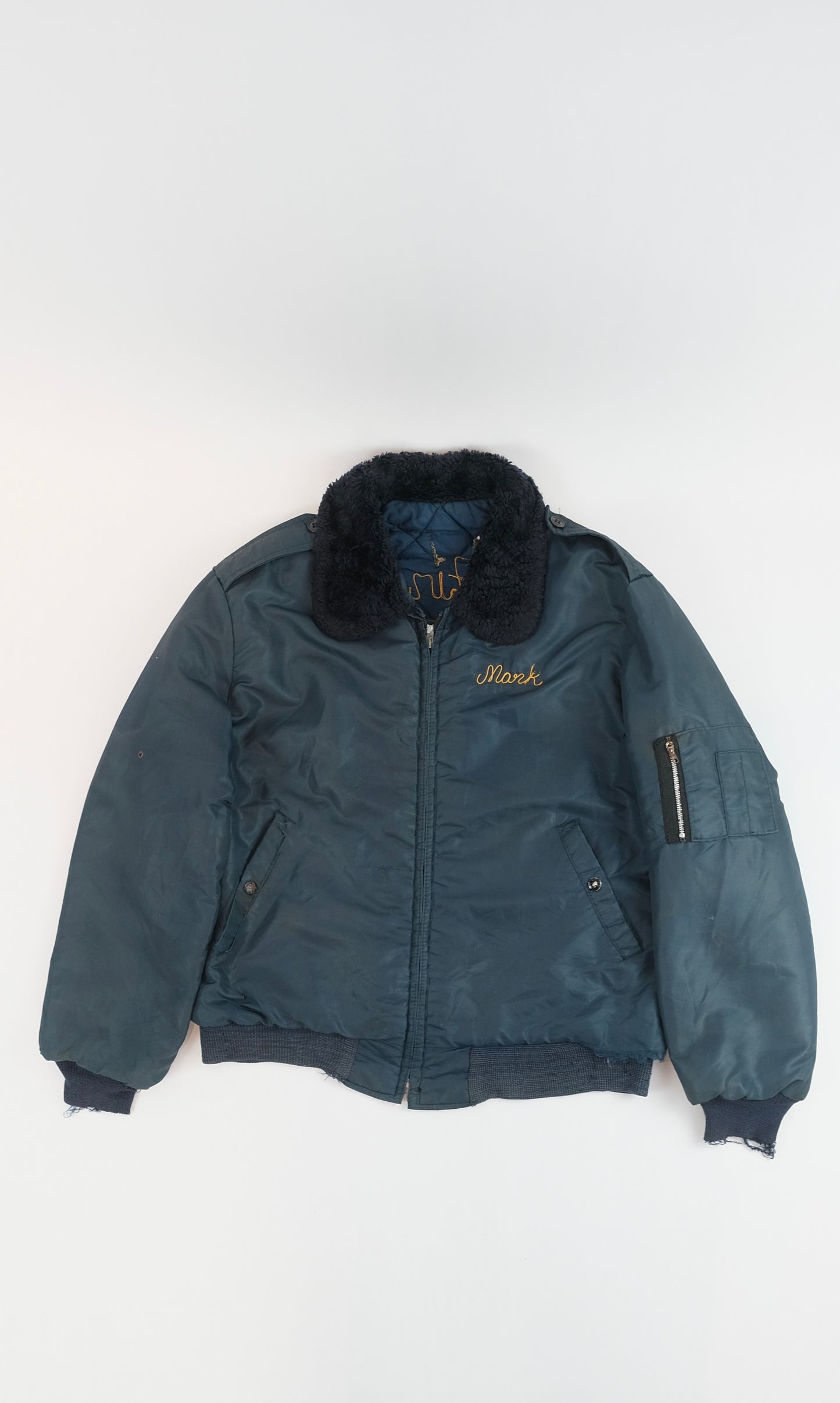 80s Aviation Bomber jacket M