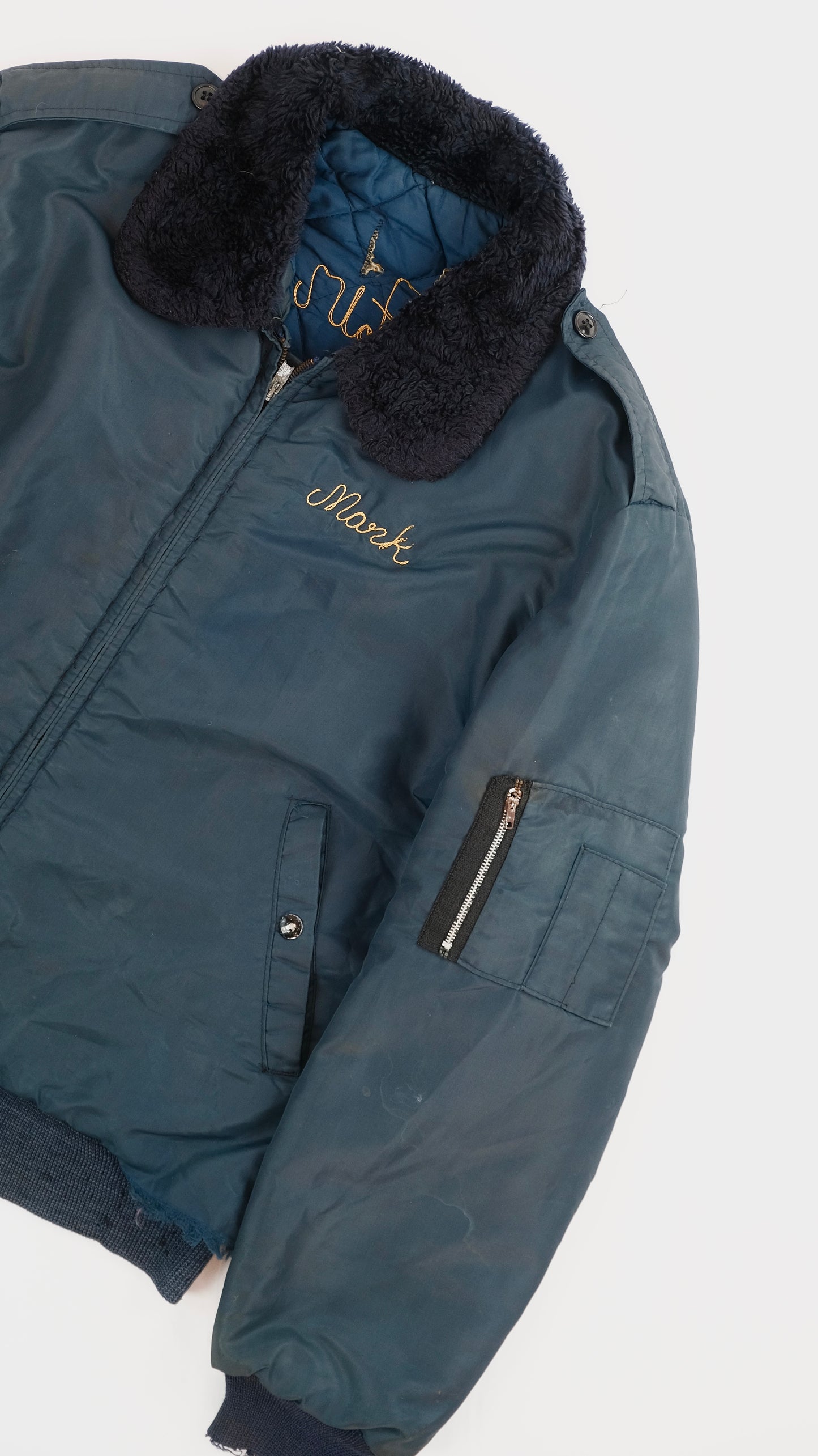 80s Aviation Bomber jacket M