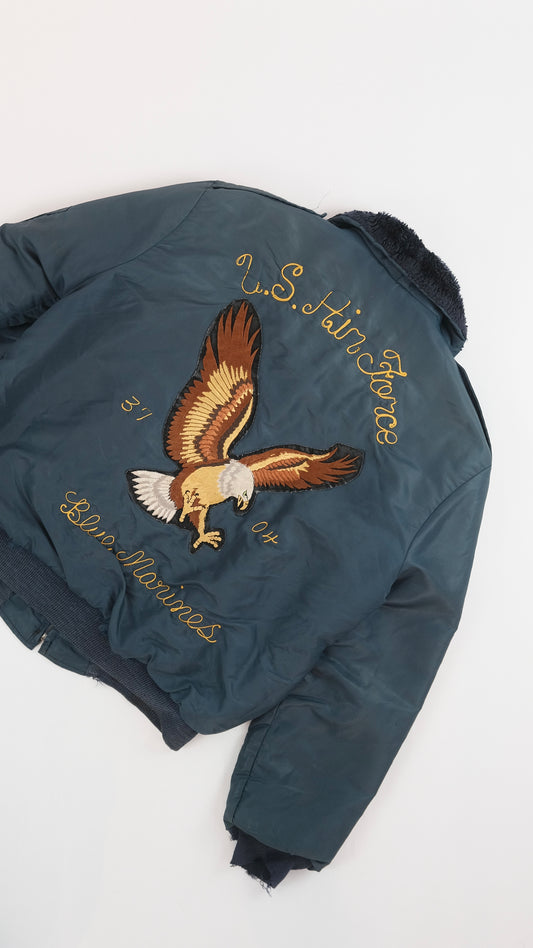 80s Aviation Bomber jacket M