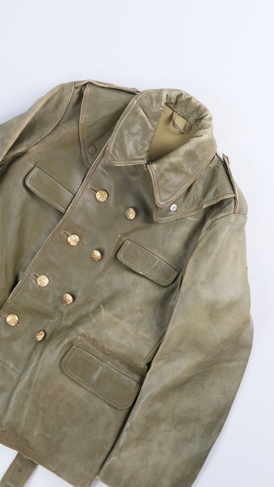 50s Belgian dispatch rider leather jacket