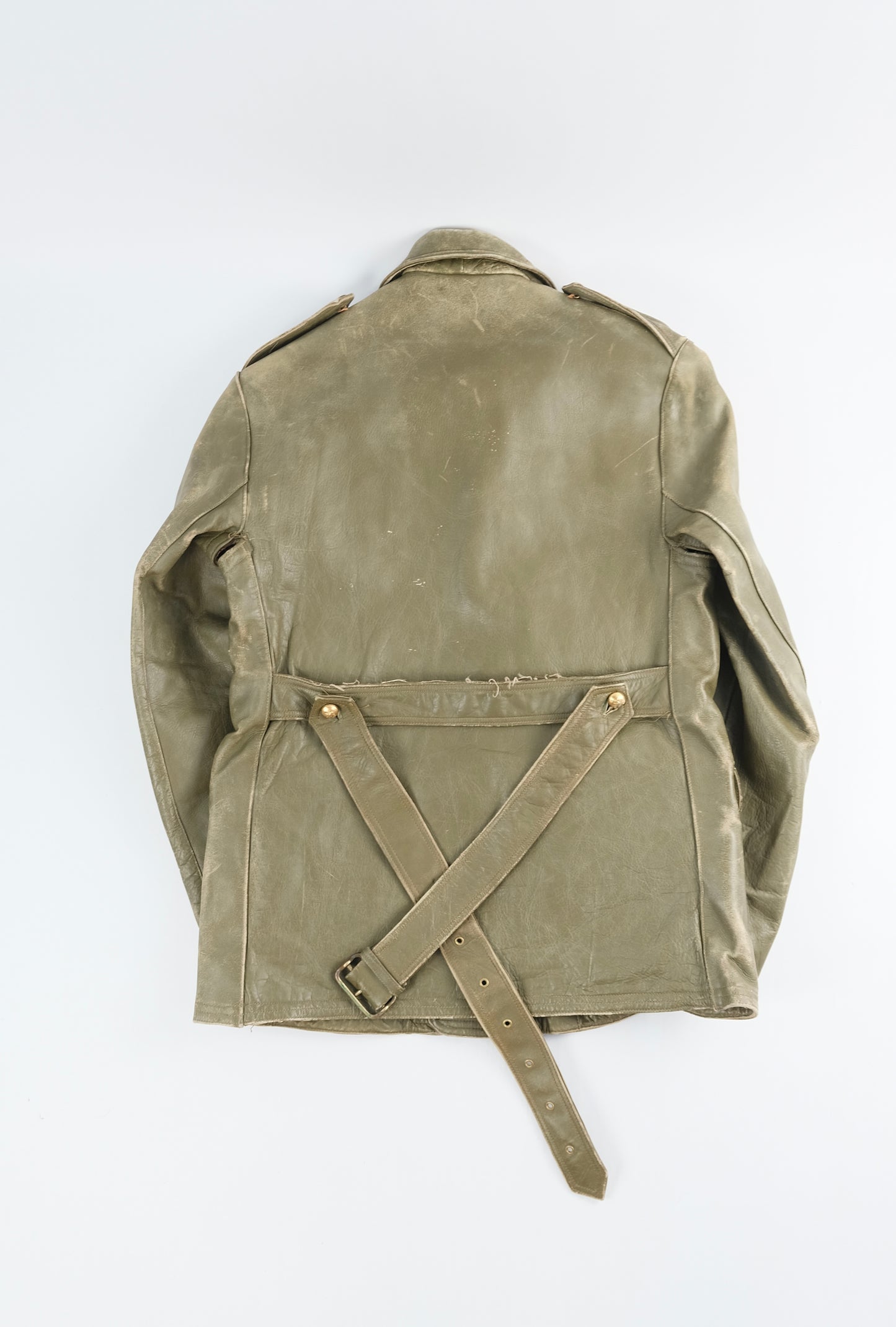 50s Belgian dispatch rider leather jacket