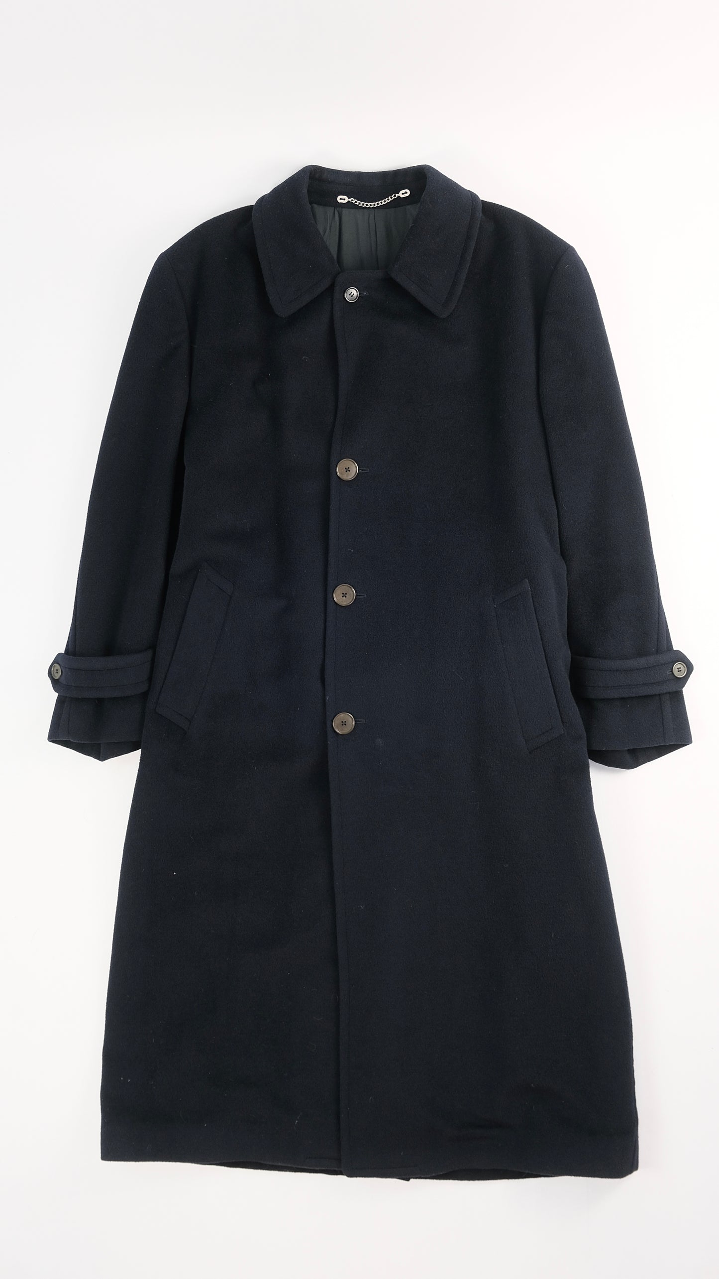 80s Gianfranco Ferre cashmere Navy coat M
