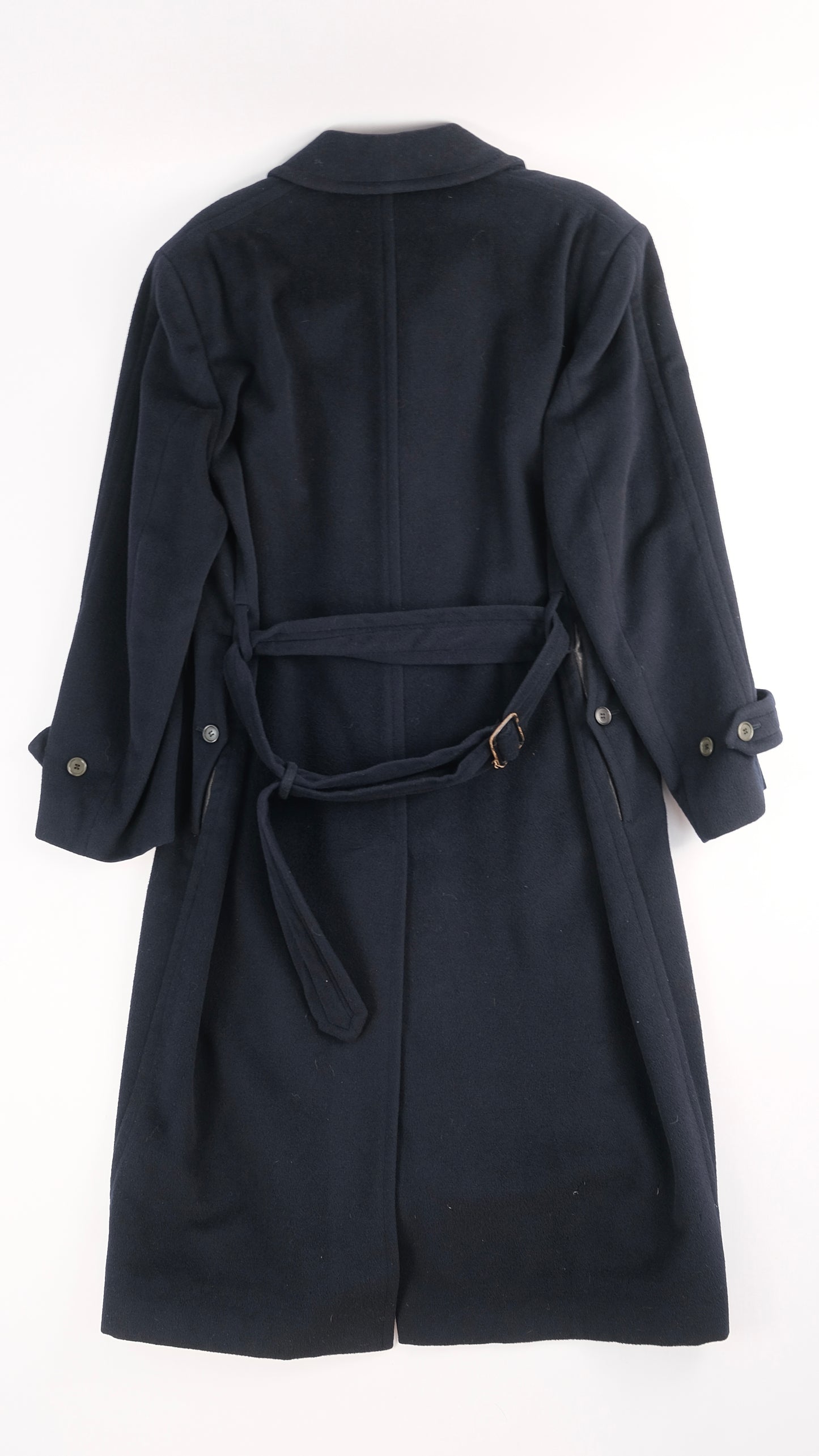 80s Gianfranco Ferre cashmere Navy coat M
