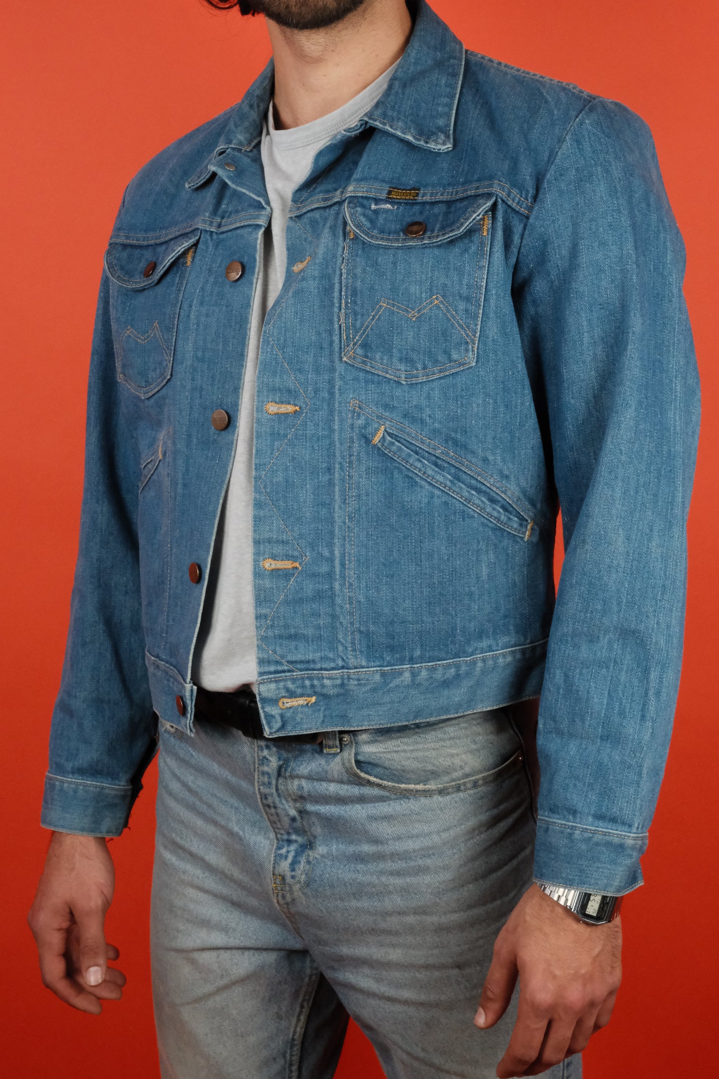 Maverick Blue Bele Denim Jacket 60s - vintage clothing clochard92.com