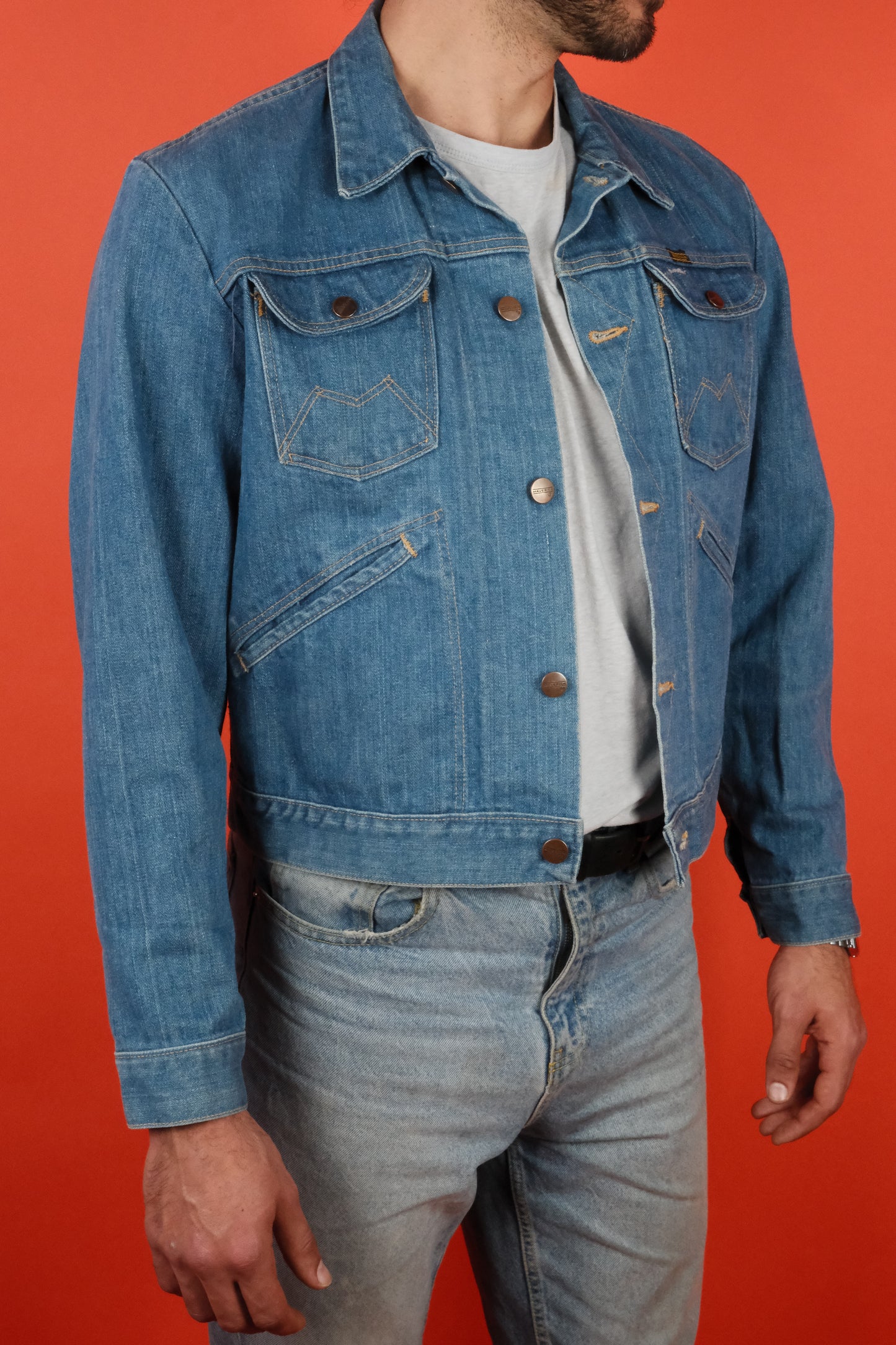 Maverick Blue Bele Denim Jacket 60s - vintage clothing clochard92.com