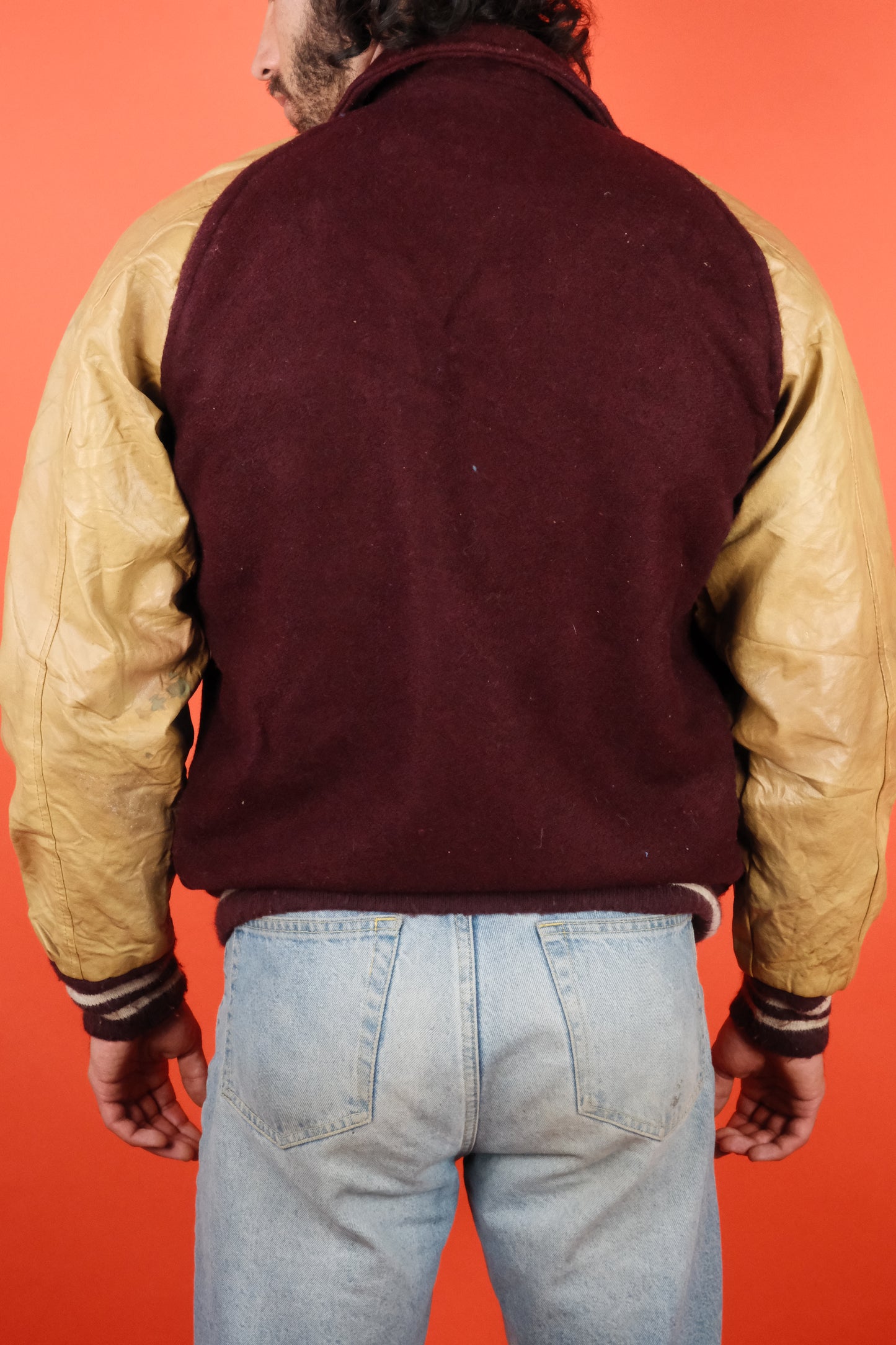 Letter 'S' Varsity Jacket two tone - vintage clothing clochard92.com