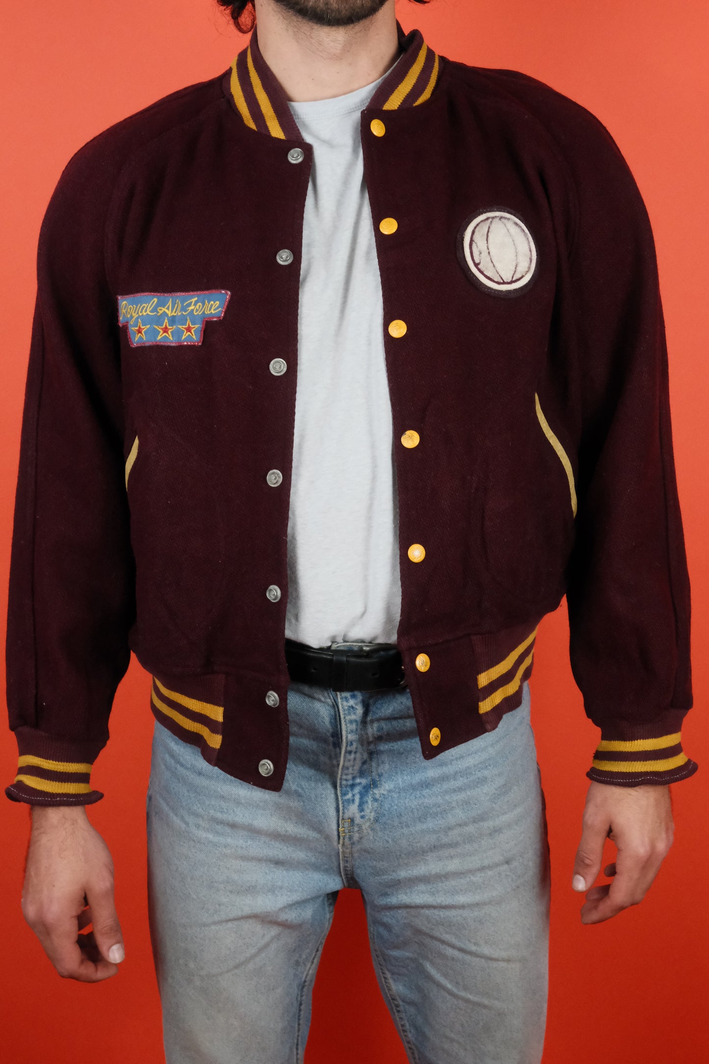 Royal Air Force 'ARLINGTON' Varsity Jacket - vintage clothing clochard92.com