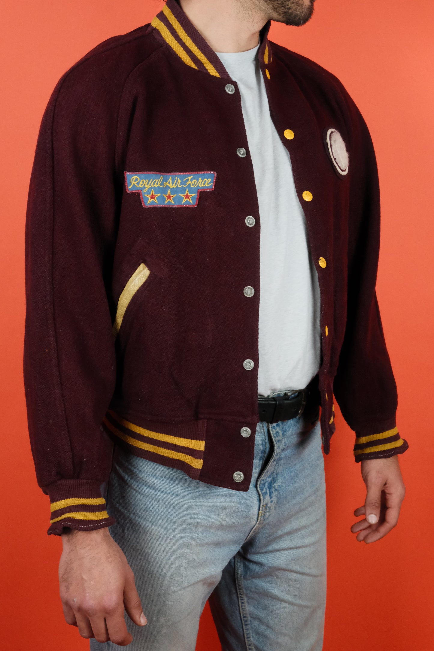 Royal Air Force 'ARLINGTON' Varsity Jacket - vintage clothing clochard92.com