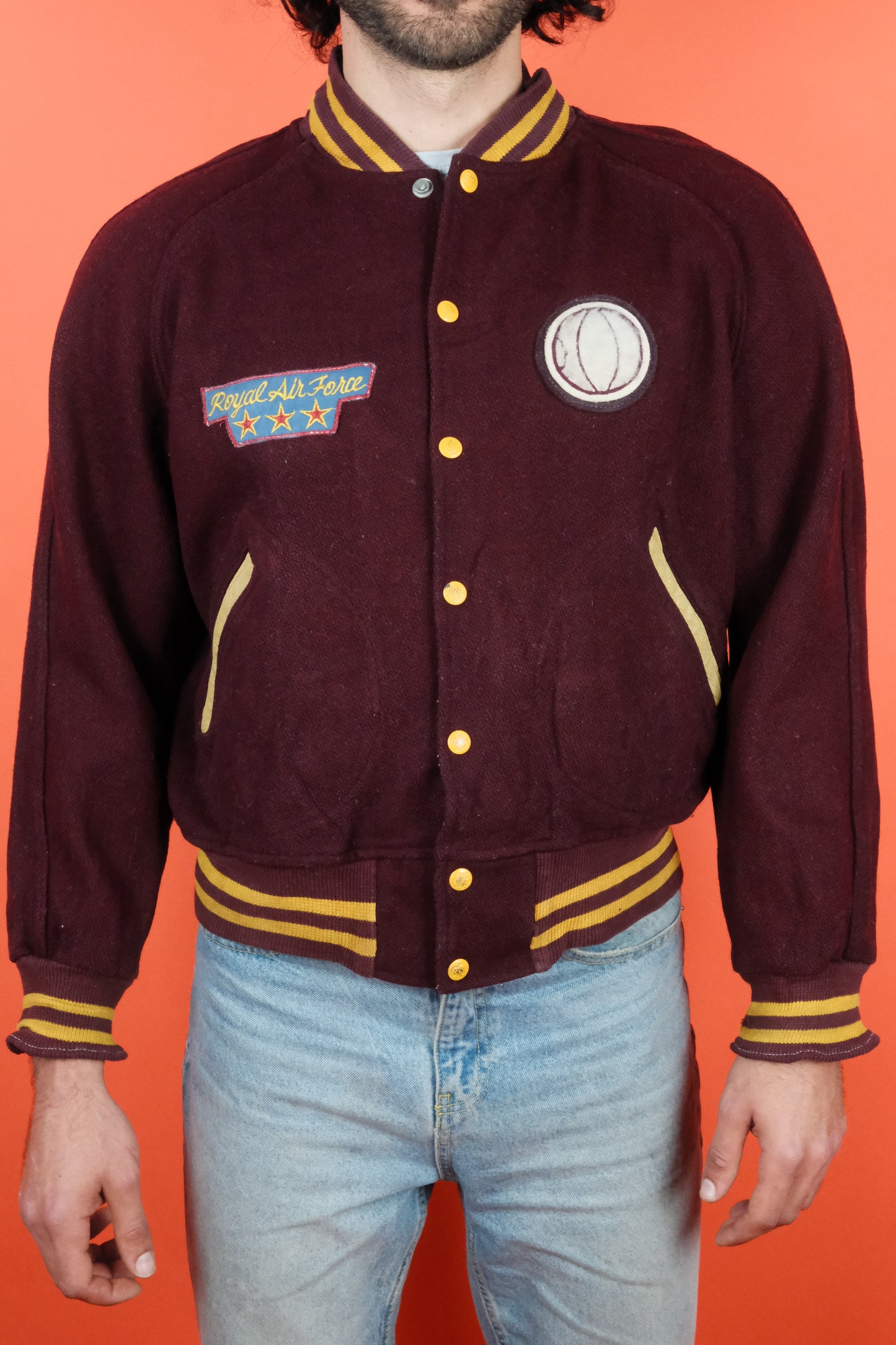 Royal Air Force 'ARLINGTON' Varsity Jacket - vintage clothing clochard92.com