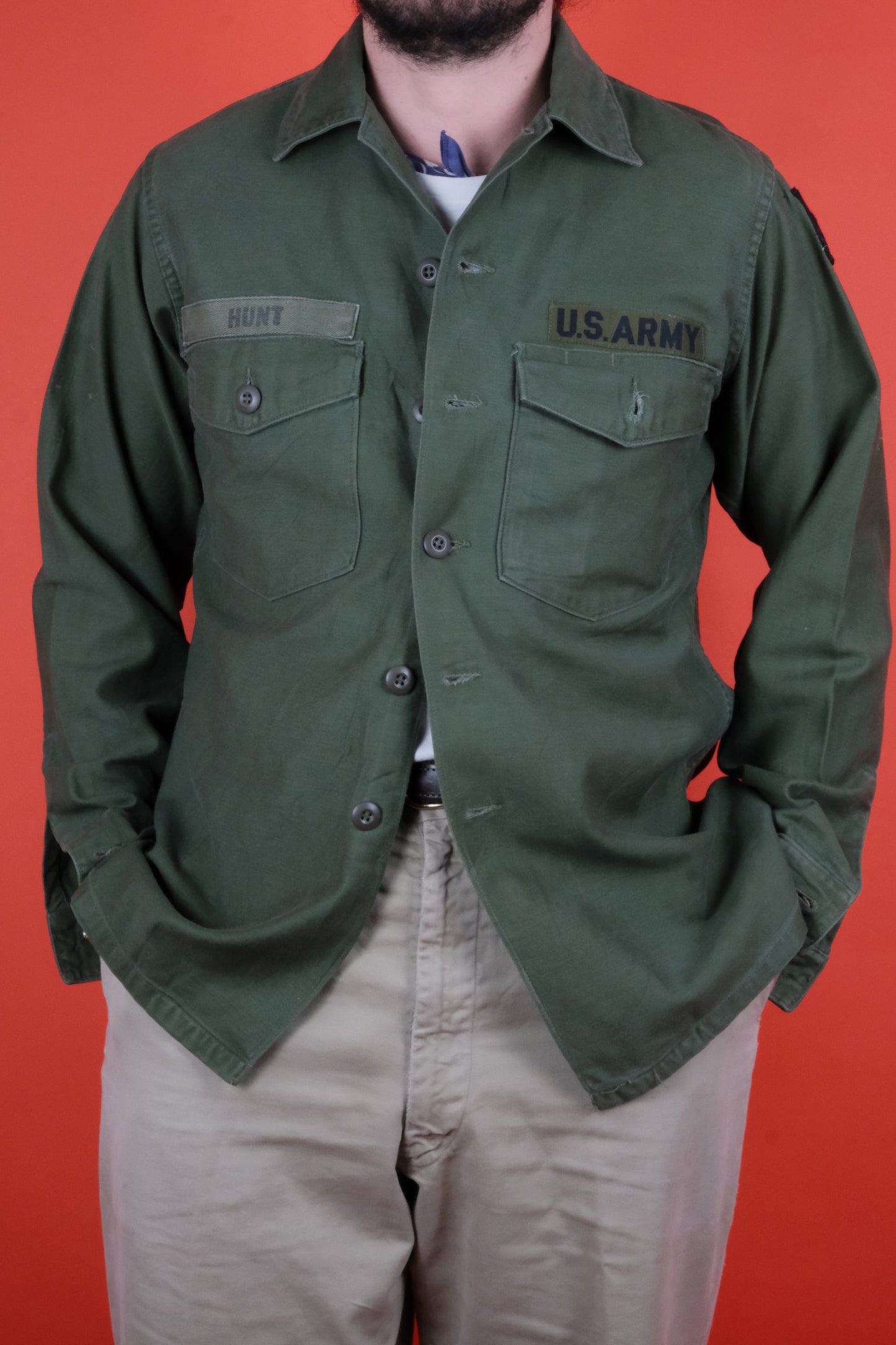 US Army OG-107 Shirt  - vintage clothing clochard92.com