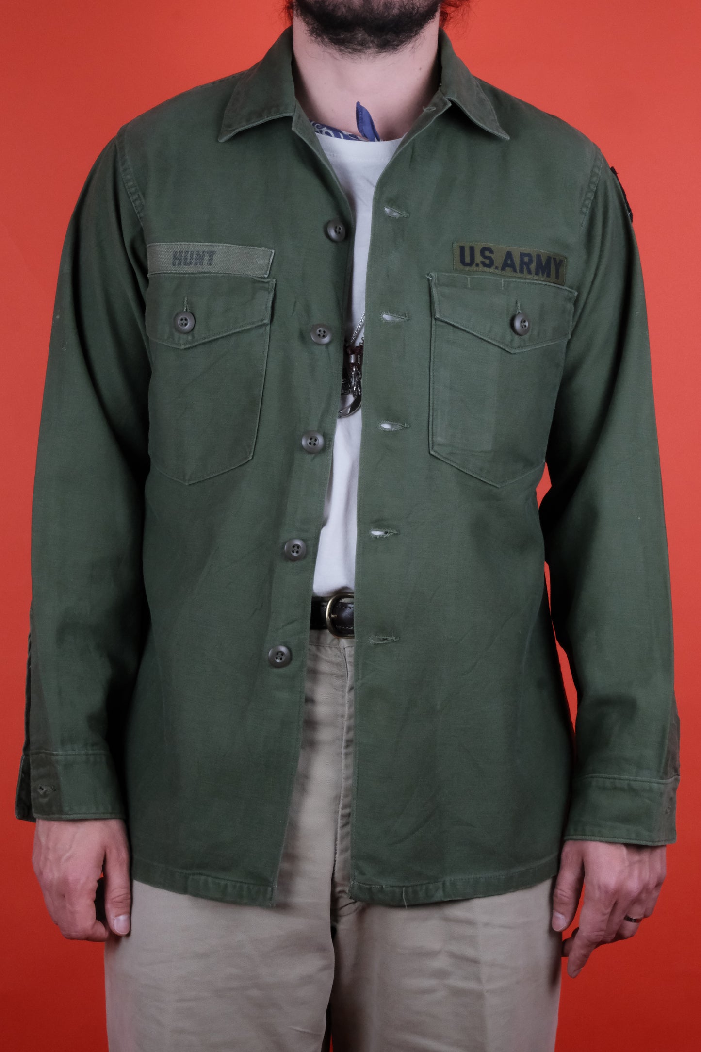 US Army OG-107 Shirt  - vintage clothing clochard92.com