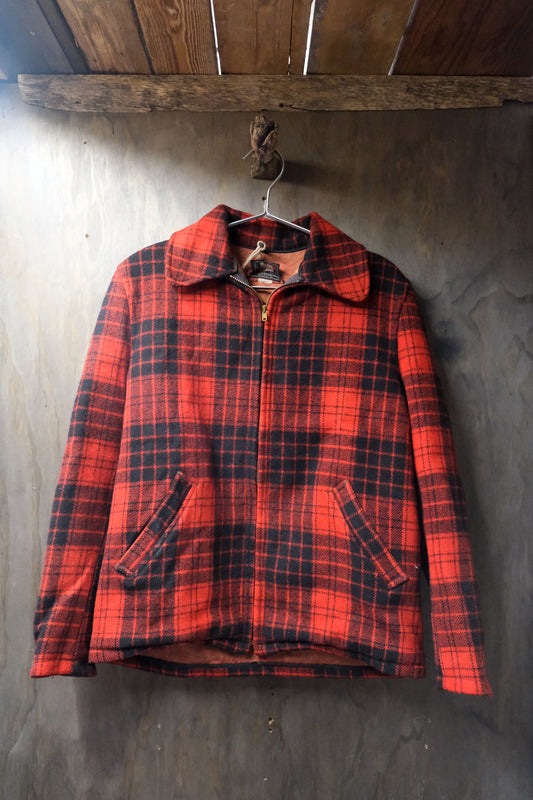 Vintage 1940s Woolrich hunting buffalo plaid jacket XS