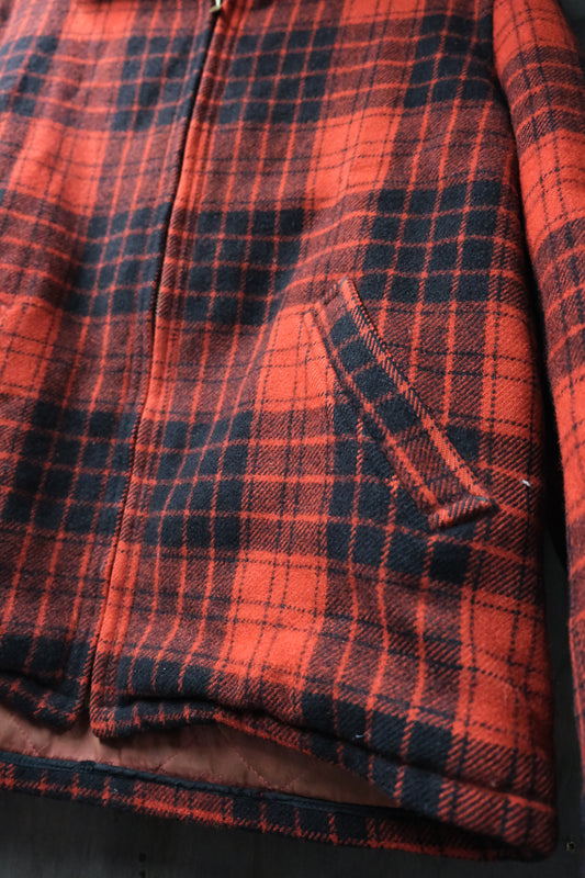 Giacca vintage Woolrich anni '40 a quadri da caccia, taglia XS